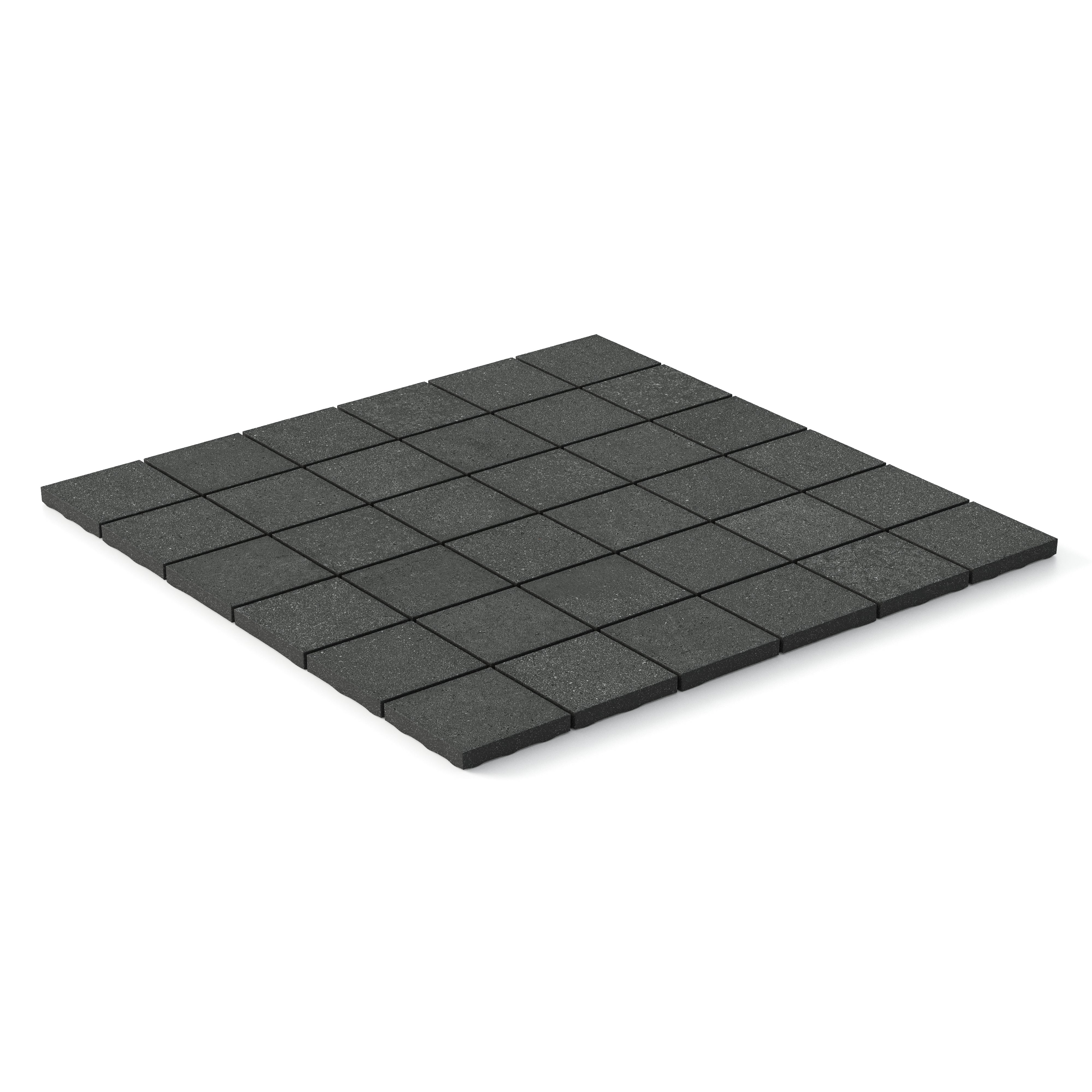 Palmer 2x2 Matte Porcelain Mosaic Tile in Nero