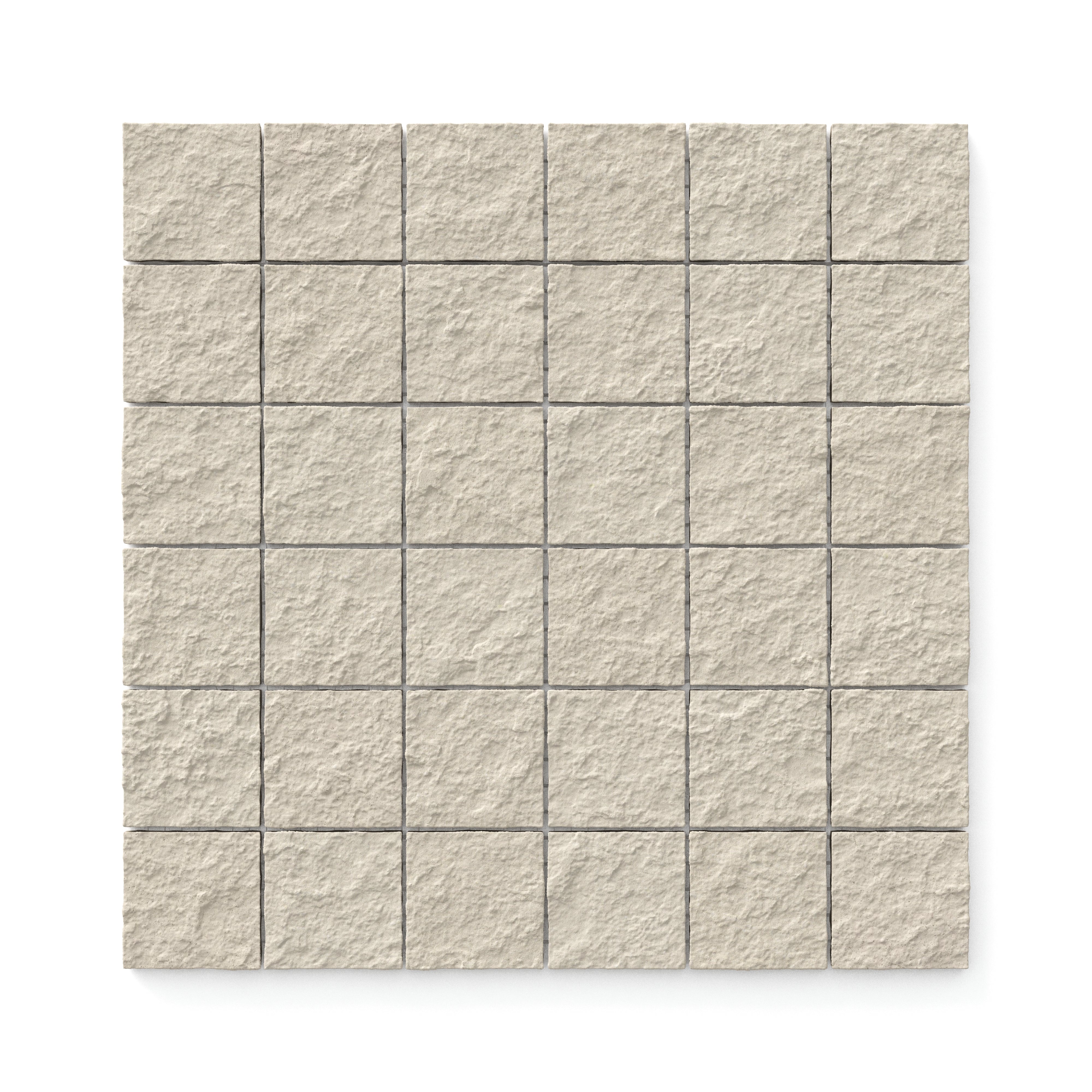 Palmer 2x2 Raw Porcelain Mosaic Tile in Natural