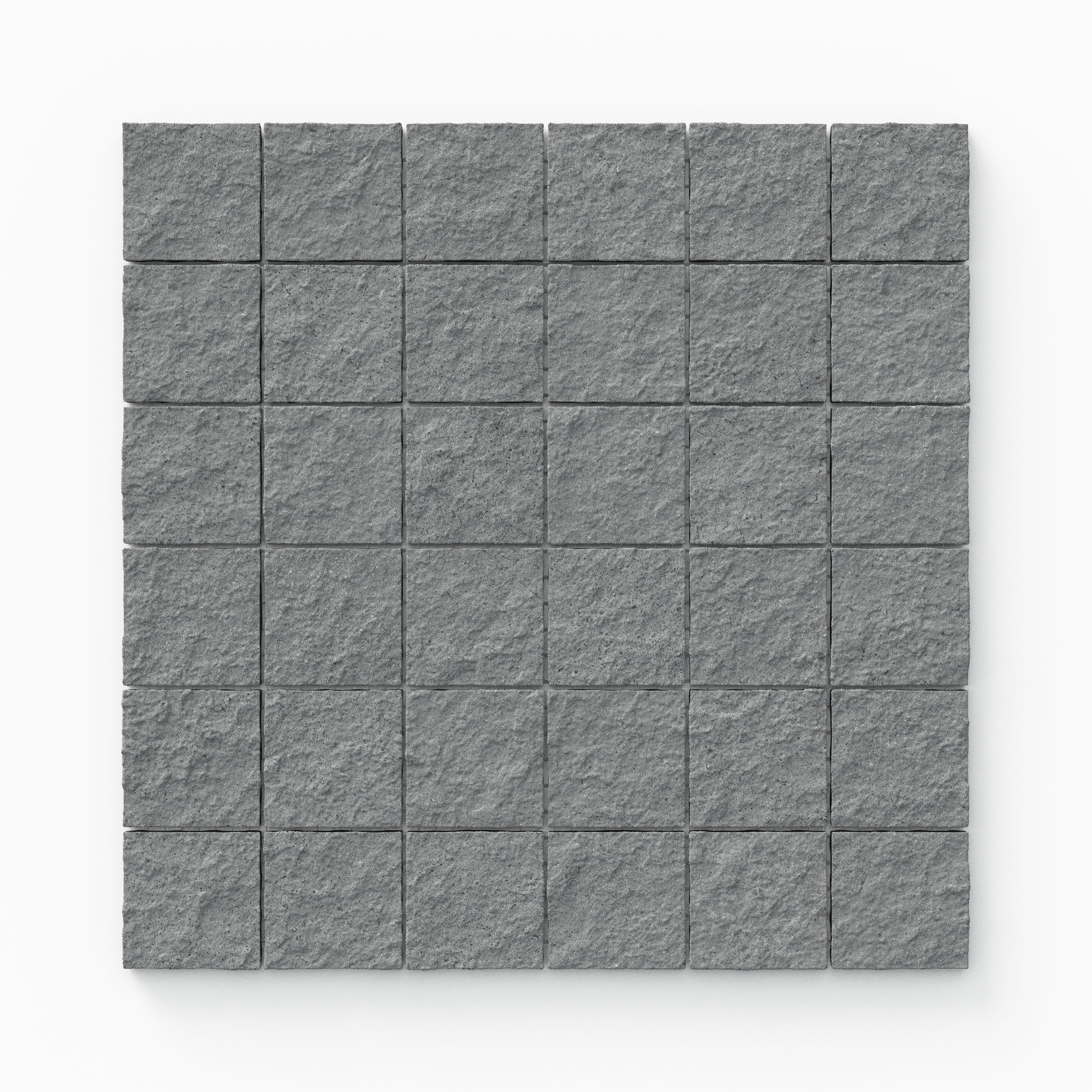 Palmer 2x2 Raw Porcelain Mosaic Tile in Grey