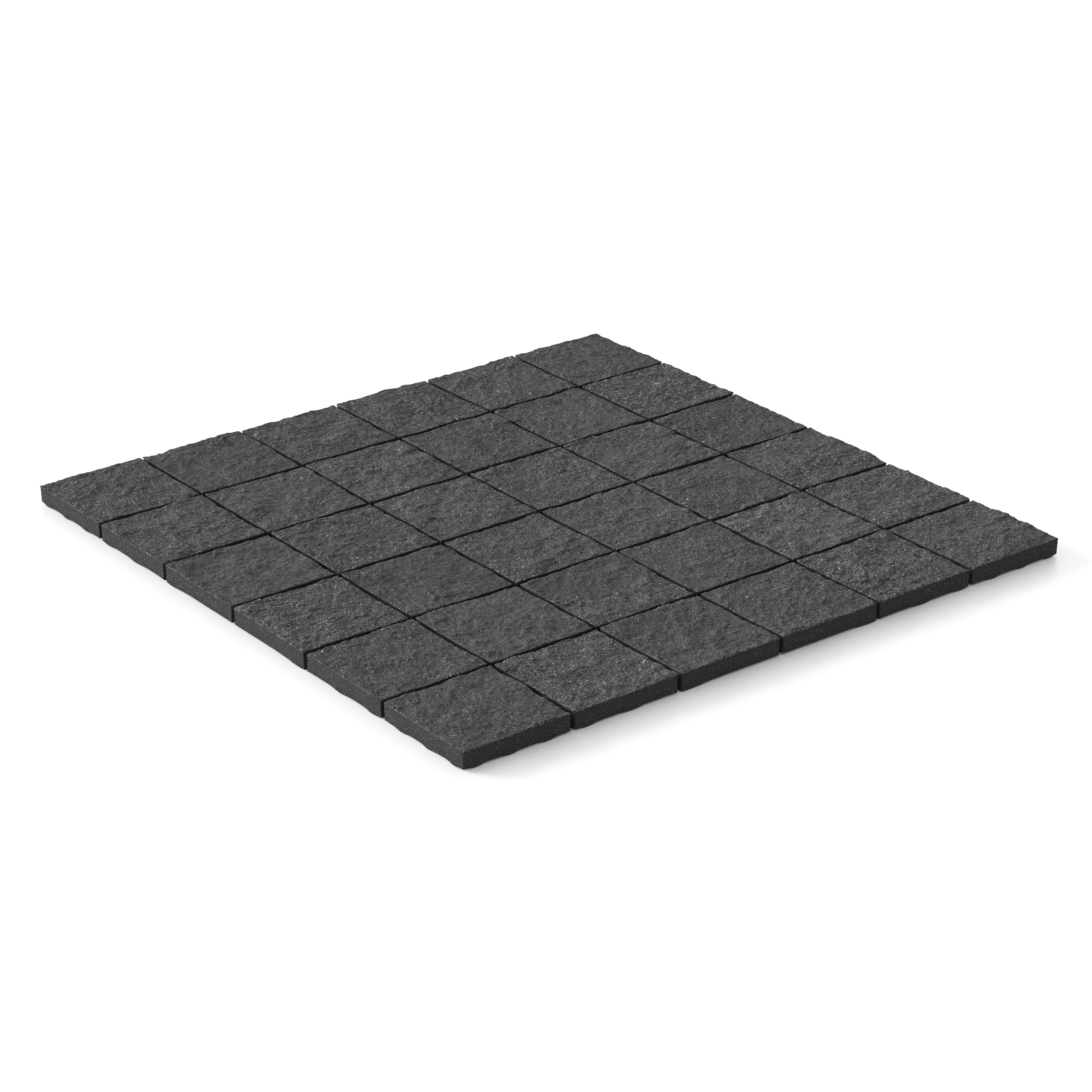 Palmer 2x2 Raw Porcelain Mosaic Tile in Nero