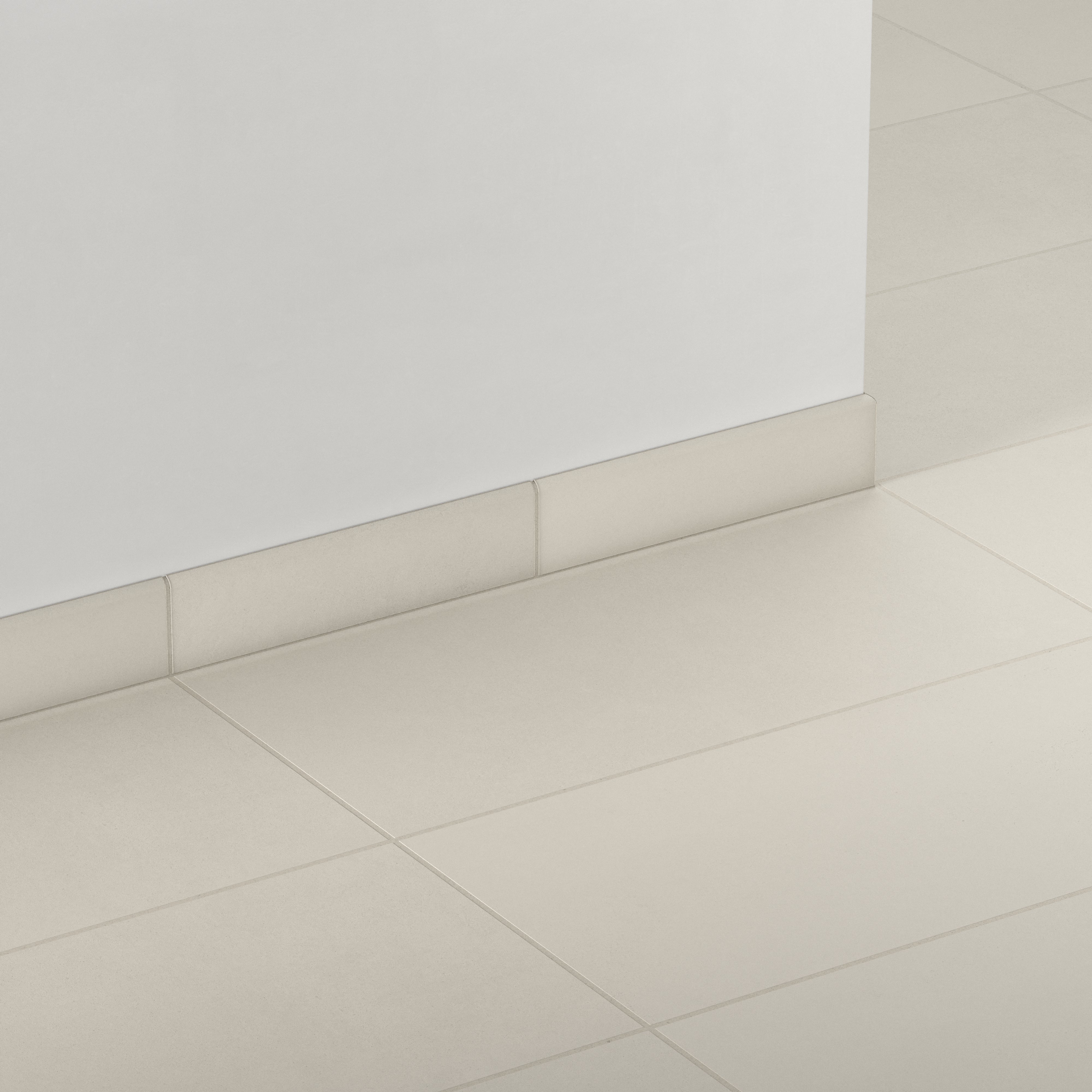 Palmer 3x12 Matte Porcelain Bullnose Tile in White