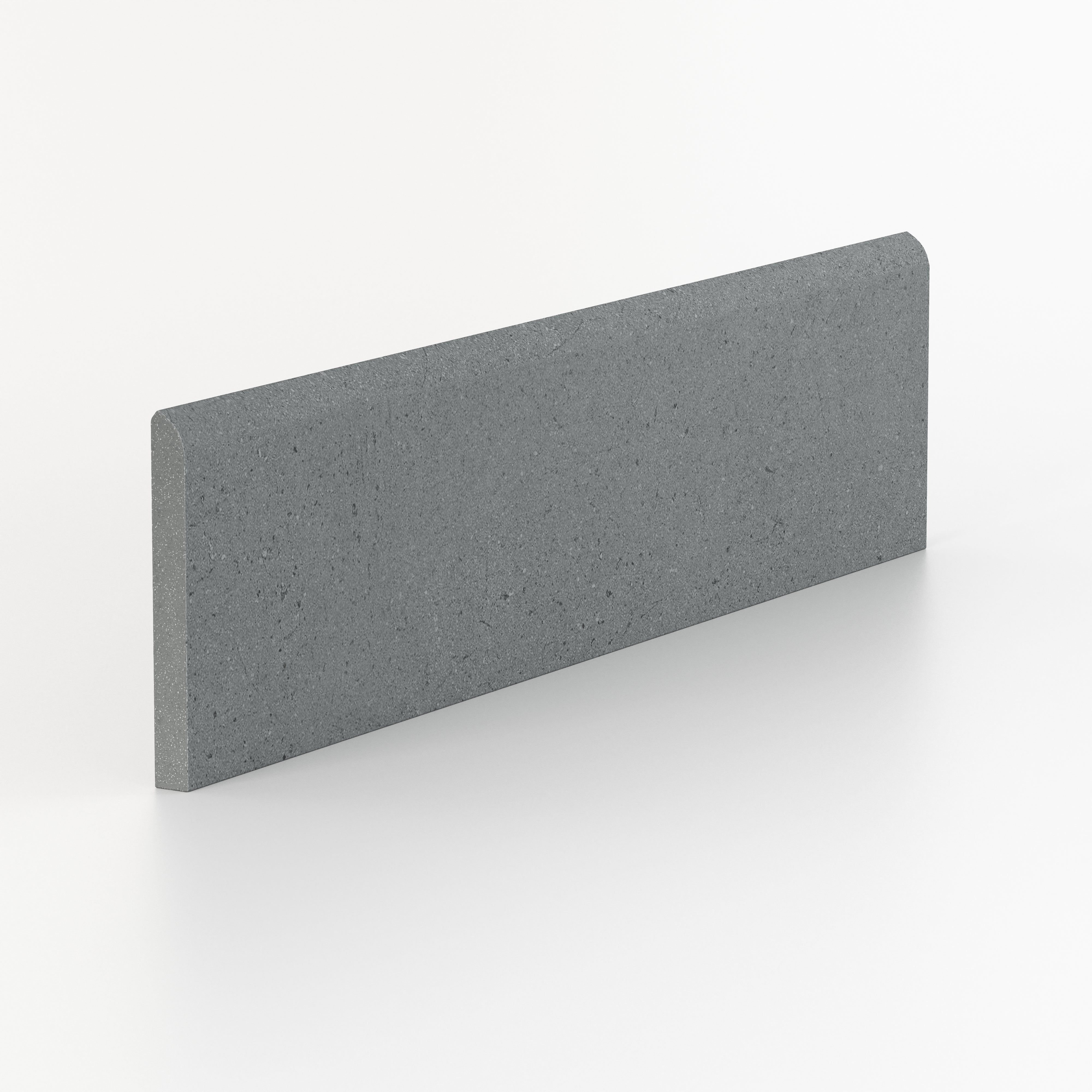 Palmer 3x12 Matte Porcelain Bullnose Tile in Grey