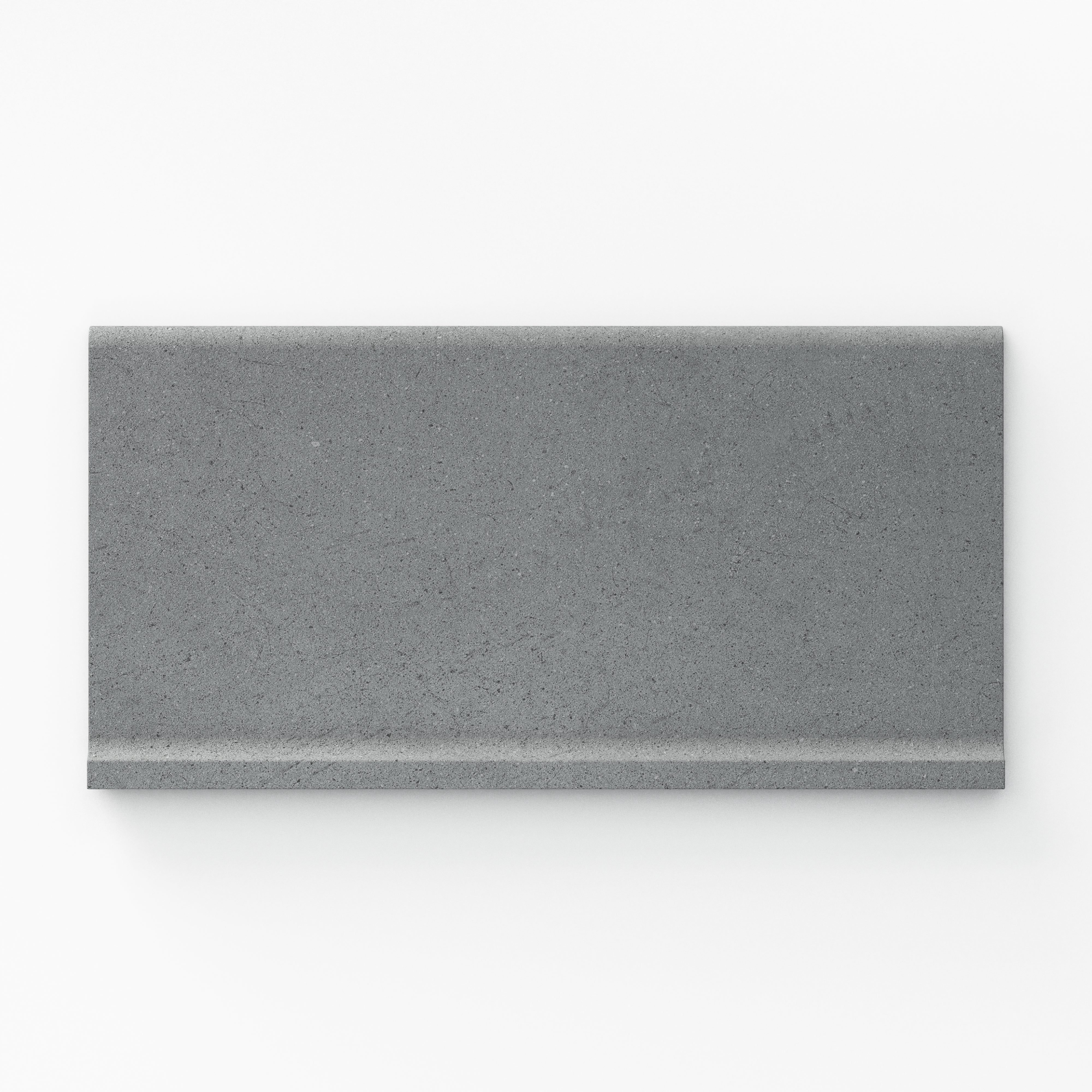 Palmer 6x12 Matte Porcelain Cove Base Tile in Grey