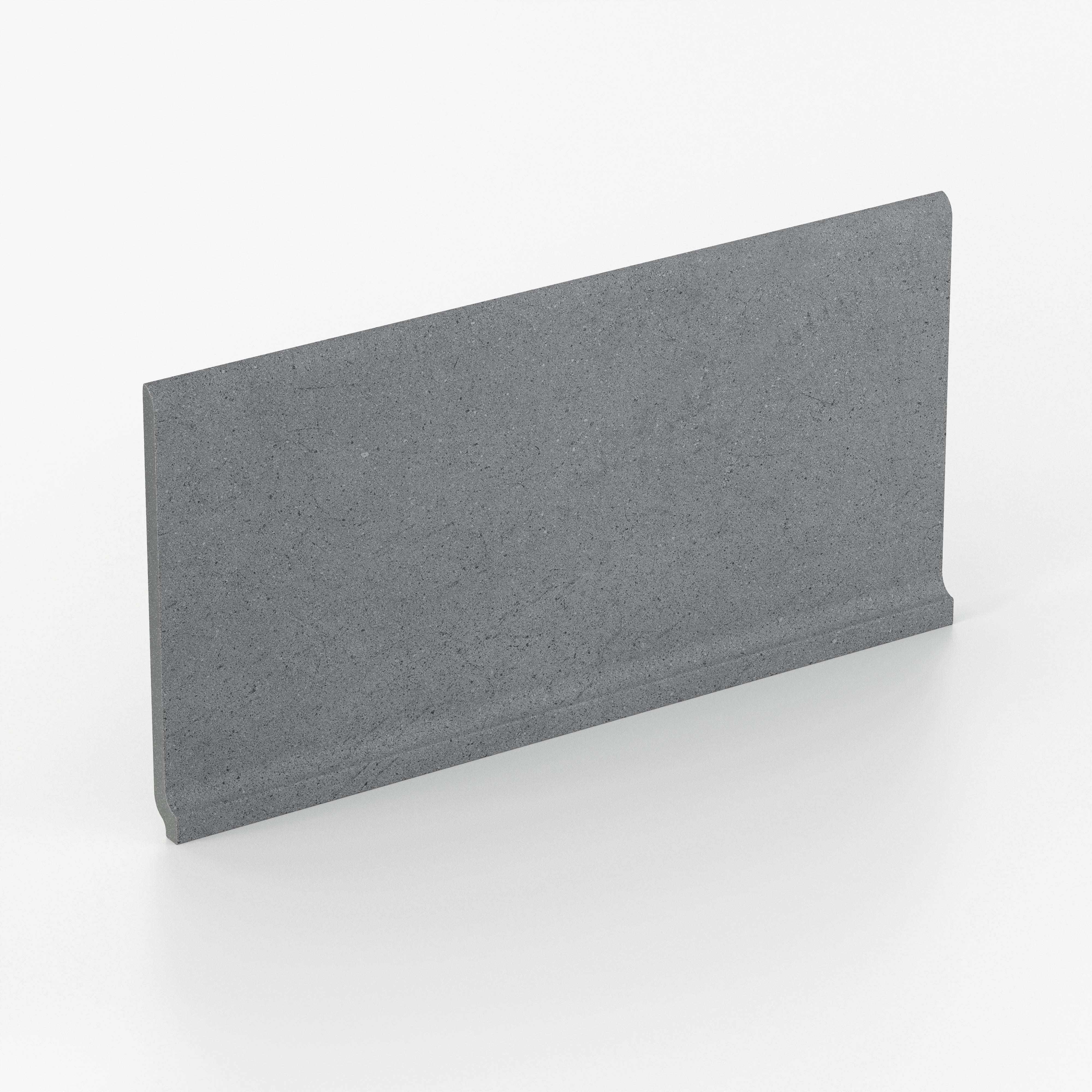 Palmer 6x12 Matte Porcelain Cove Base Tile in Grey