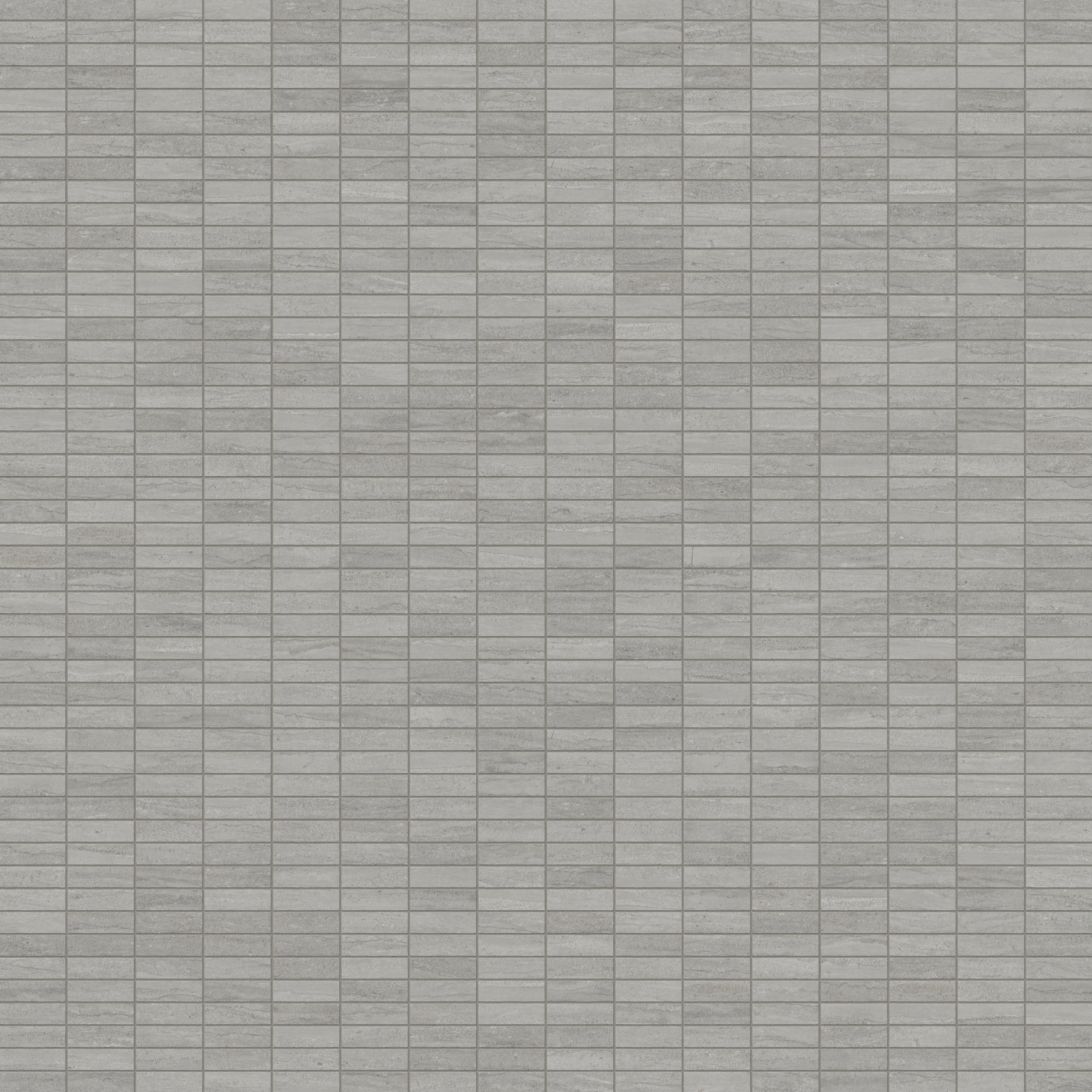 Tatum 1x3 Matte Porcelain Mosaic Tile in Vein-Cut Ash