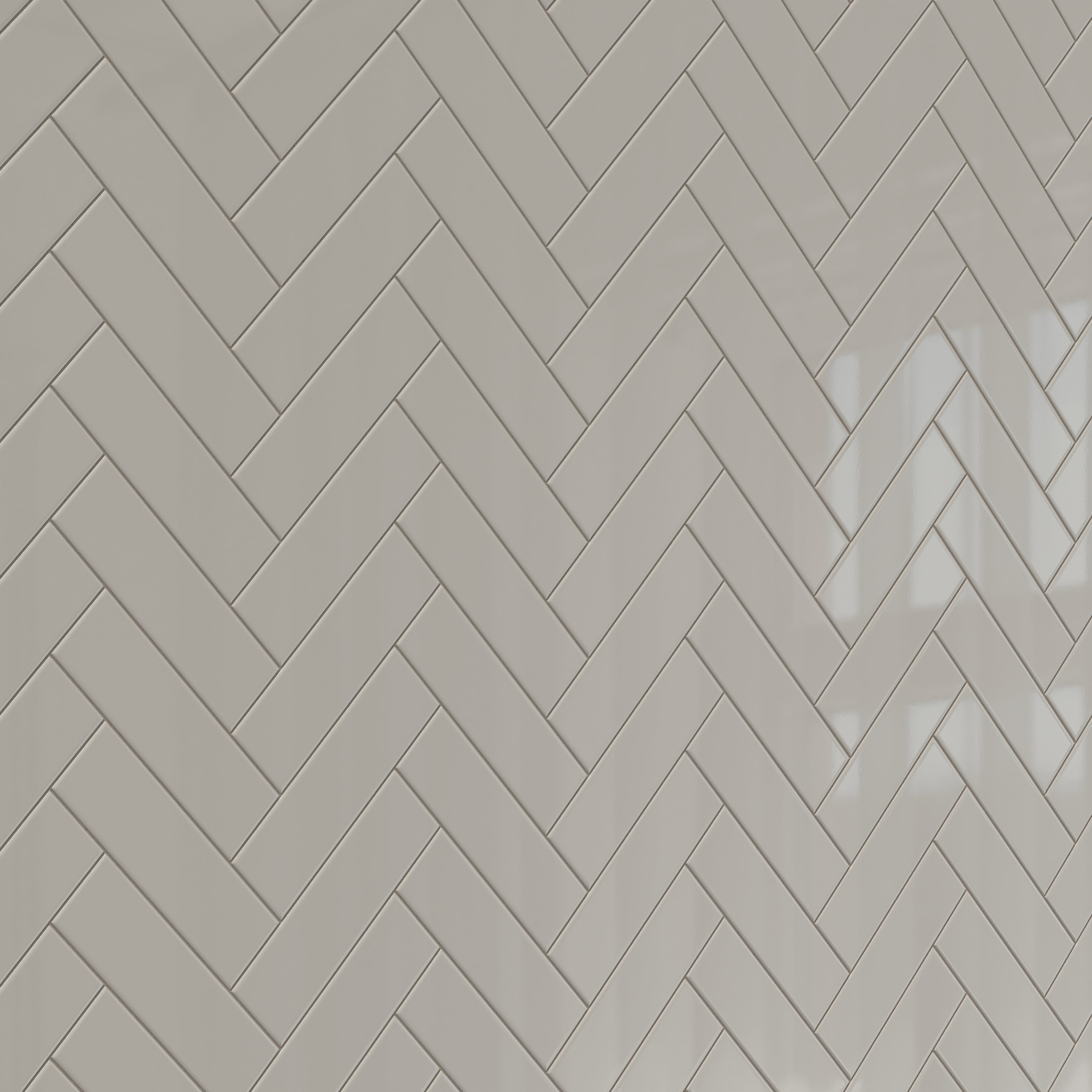 Polly 3x10 Glossy Ceramic Tile in Grey