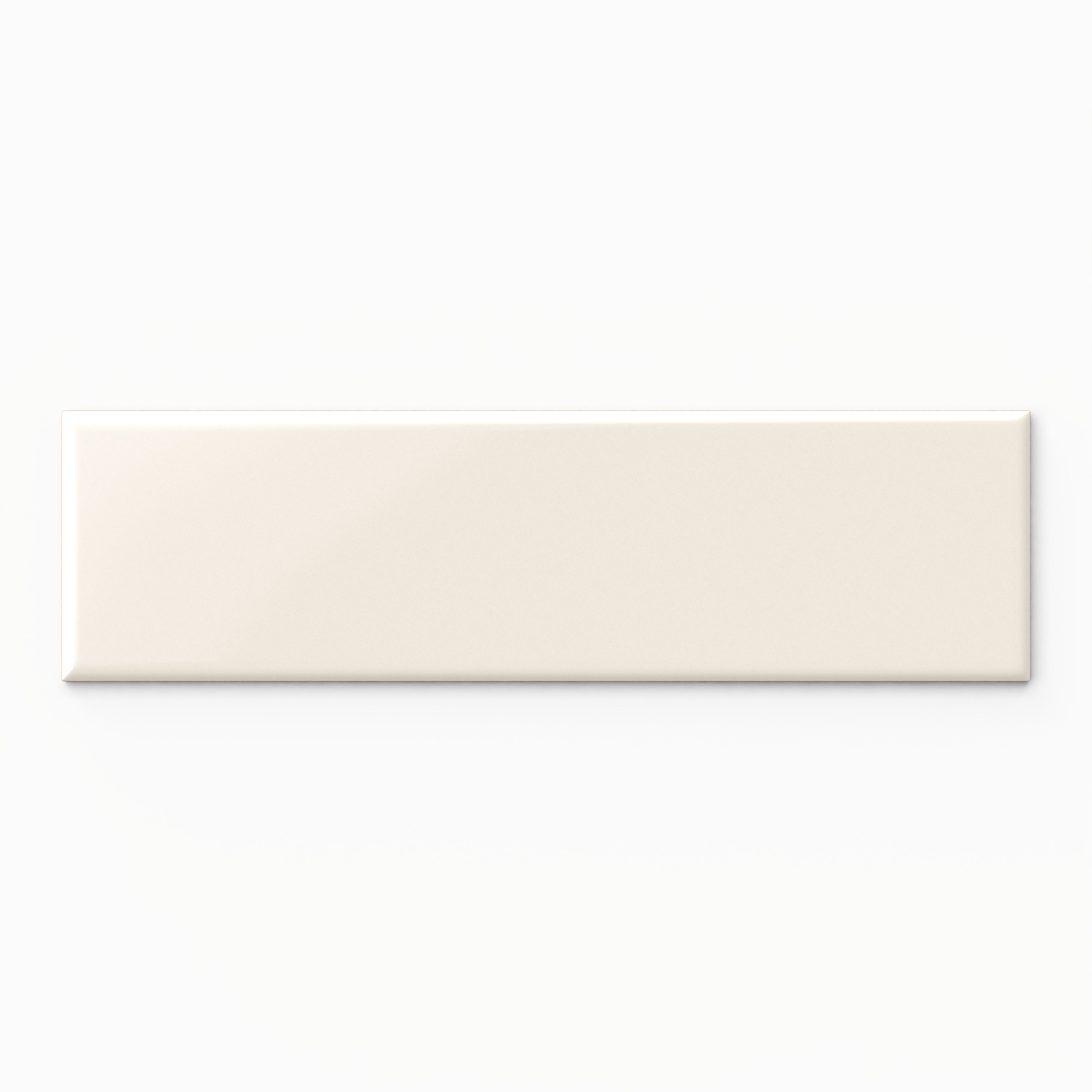 Polly 3x10 Satin Ceramic Tile in Cream Sample