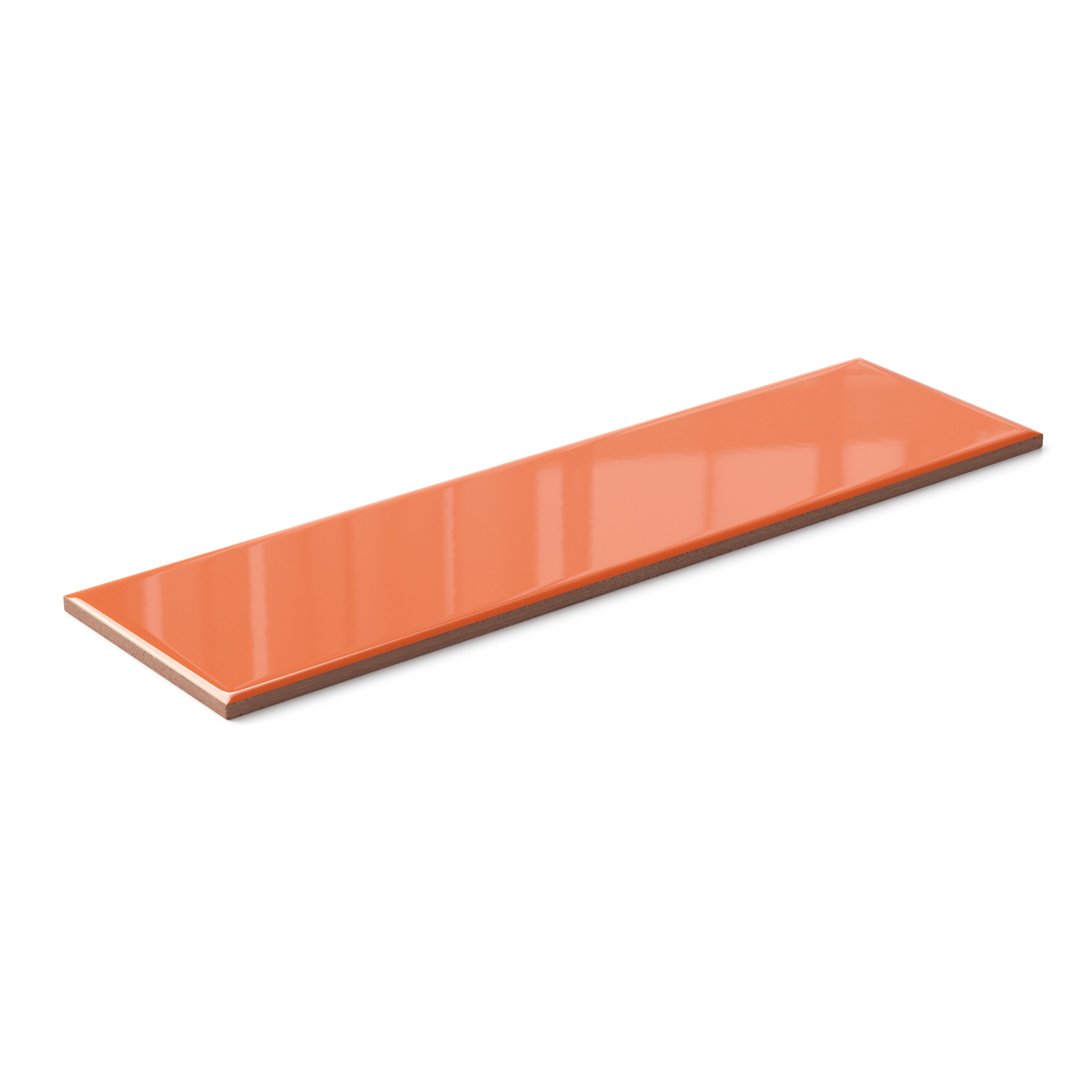 Polly 3x10 Glossy Ceramic Tile in Orange