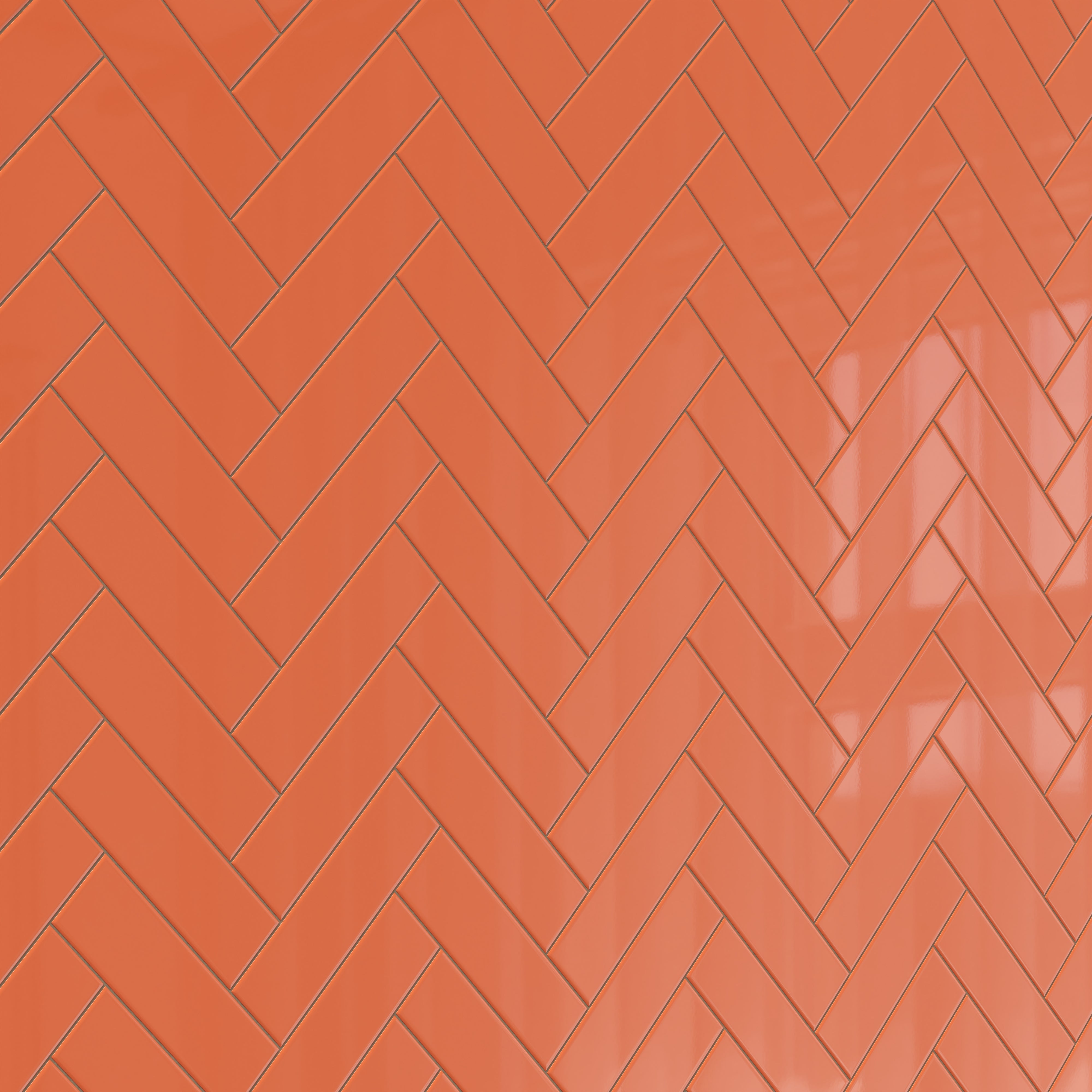 Polly 3x10 Glossy Ceramic Tile in Orange