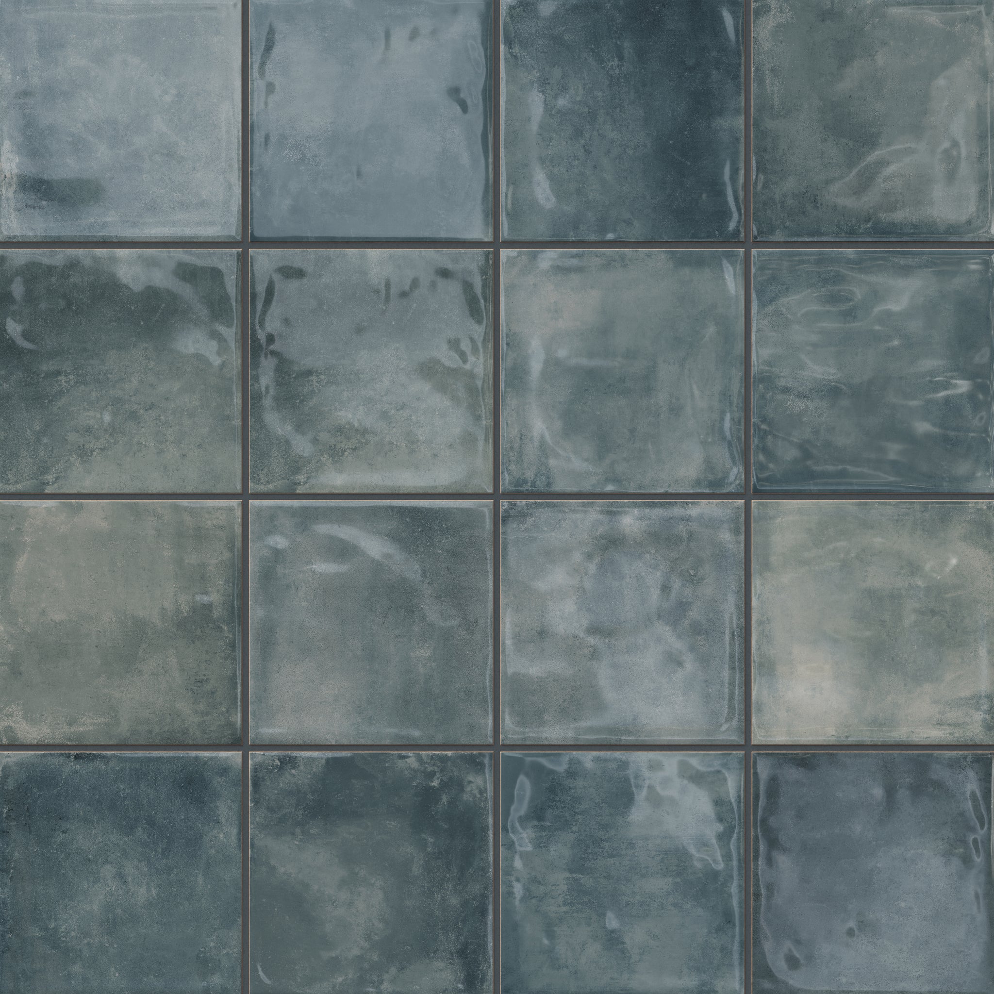 Lilah 6x6 Glossy Ceramic Tile in Marine