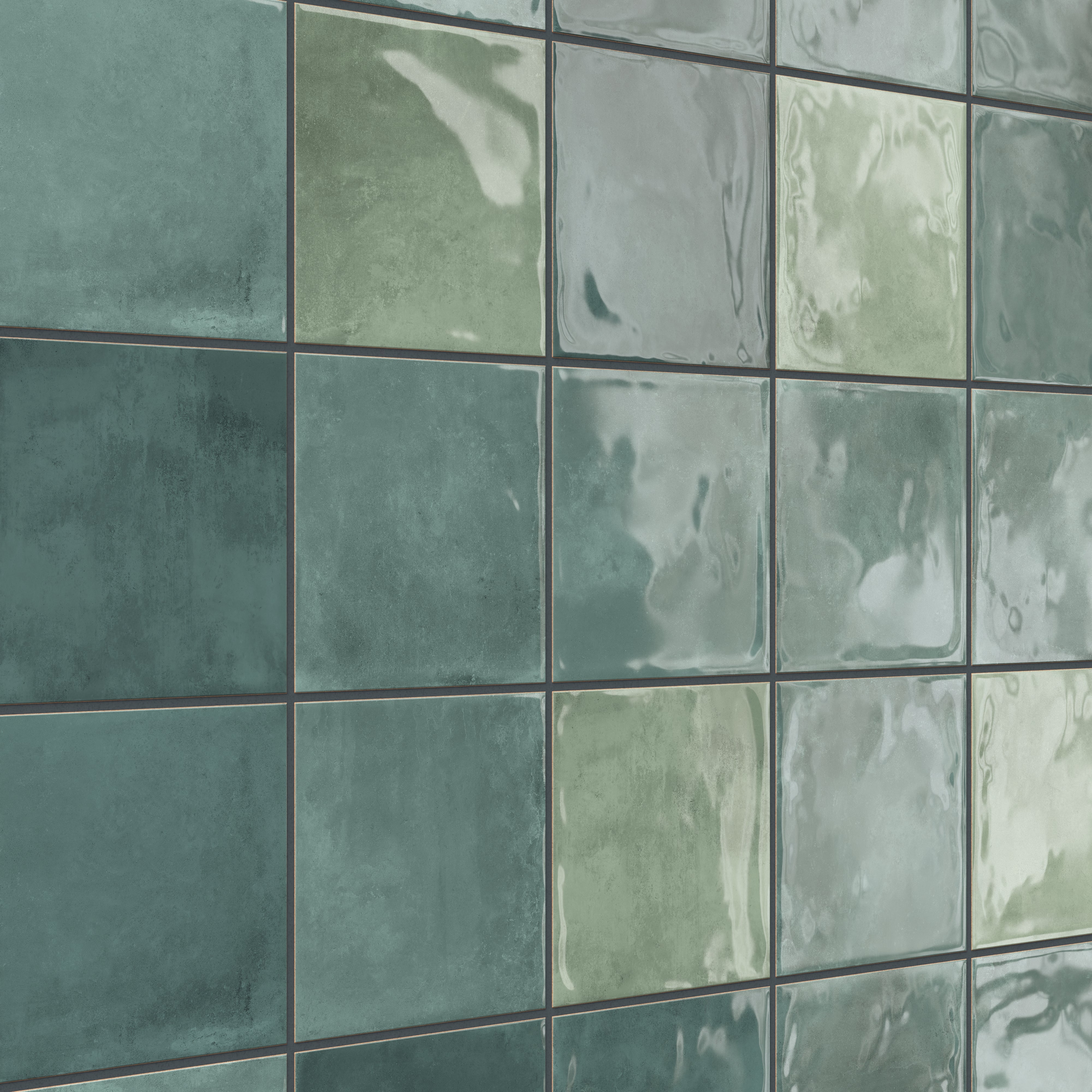 Lilah 6x6 Glossy Ceramic Tile in Opal