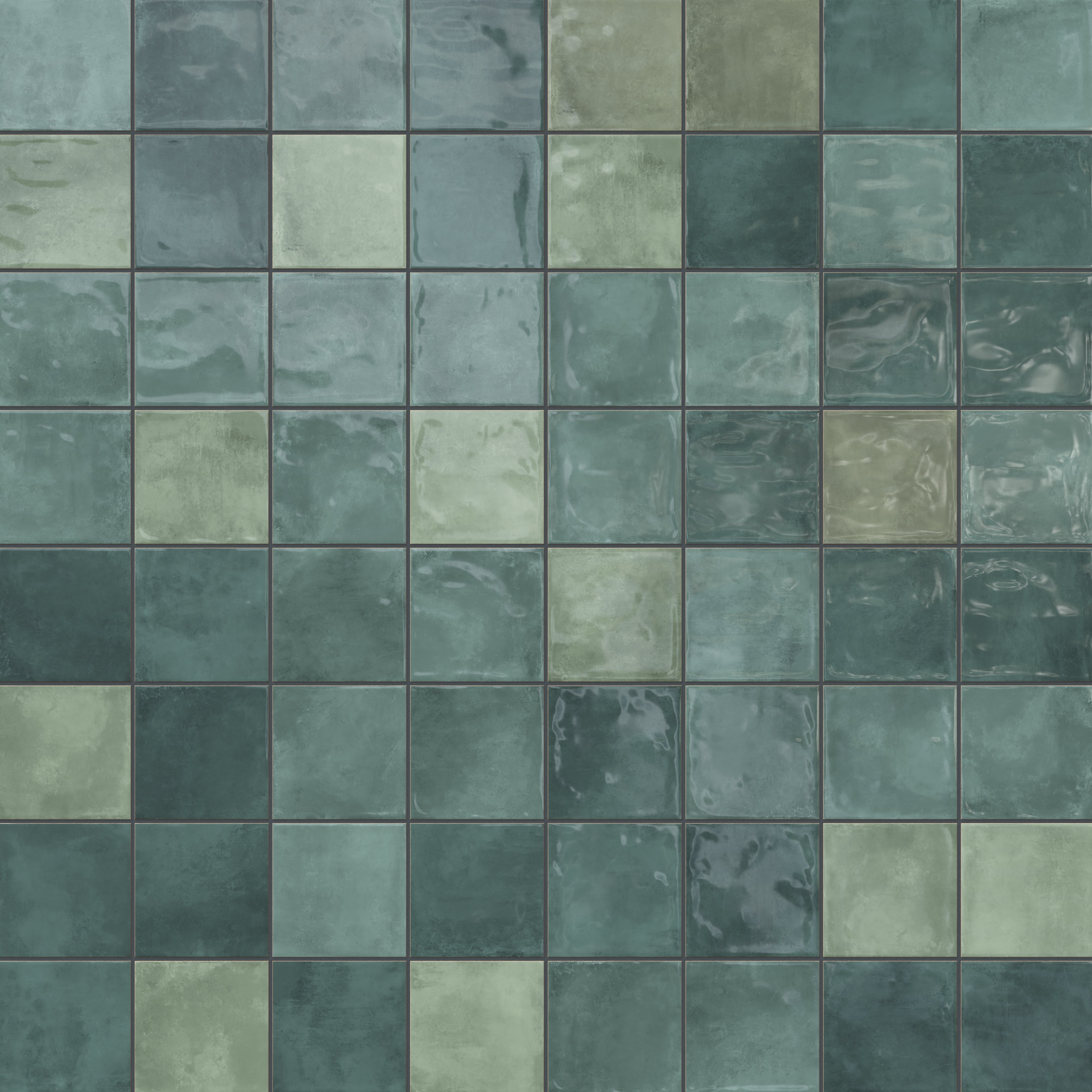 Lilah 6x6 Glossy Ceramic Tile in Opal