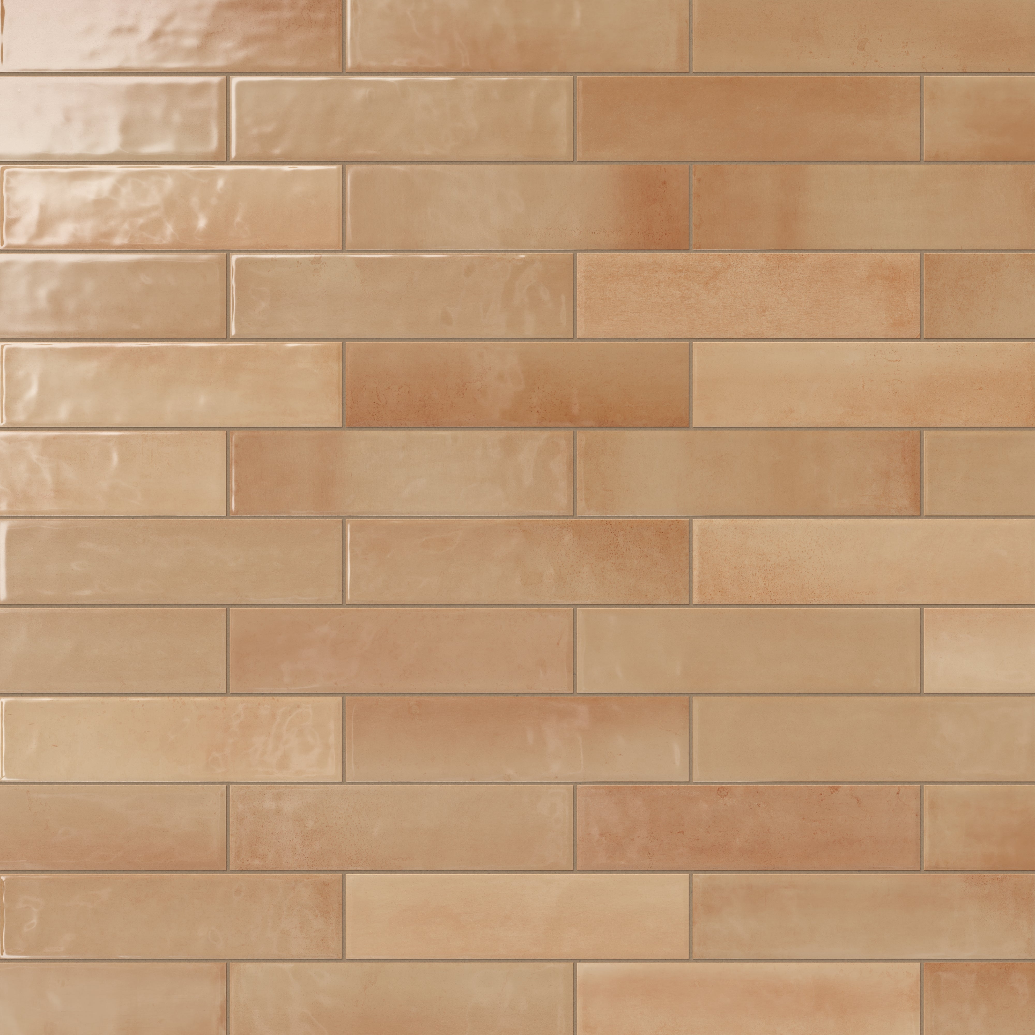 Olivia 4x16 Glossy Ceramic Tile in Cotto