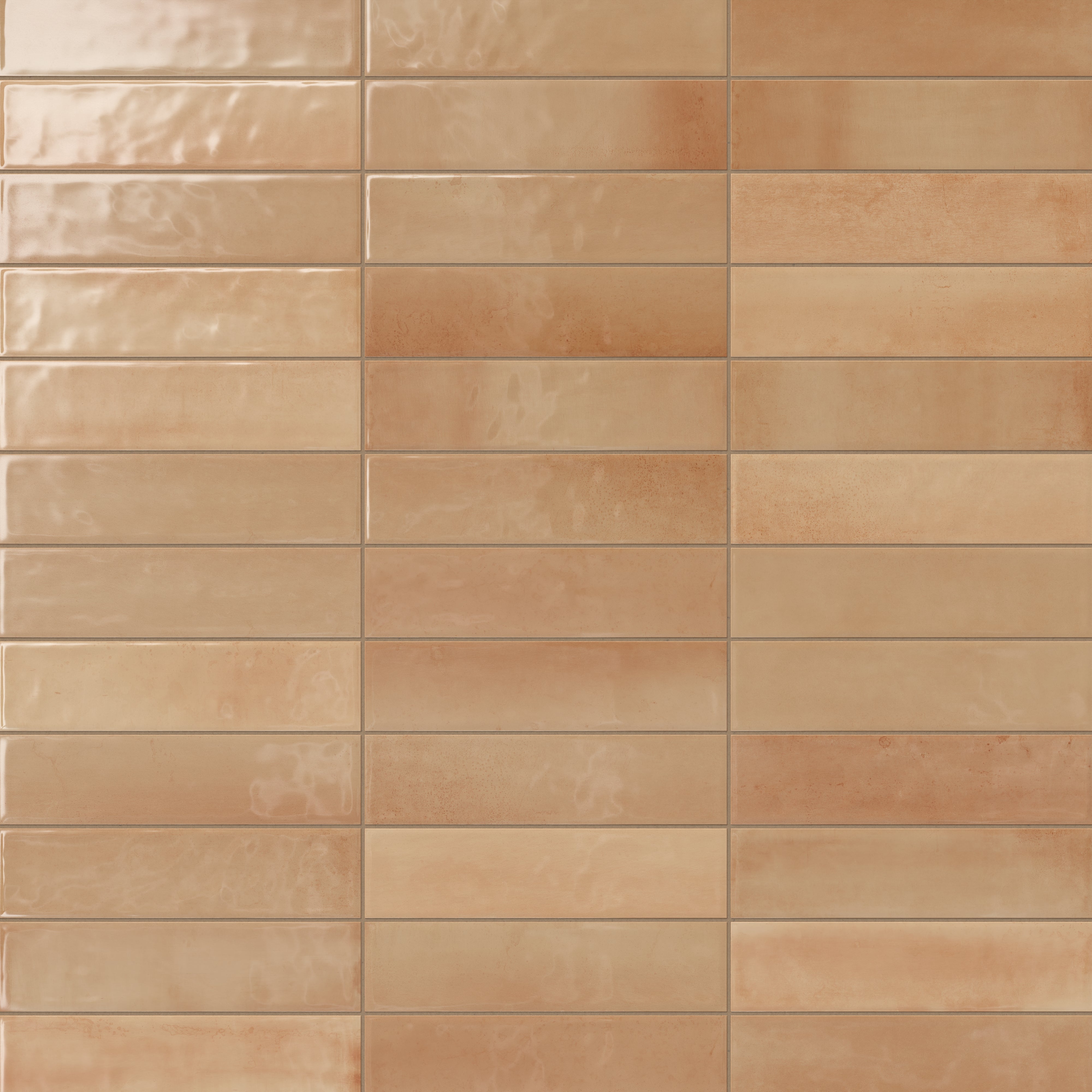 Olivia 4x16 Glossy Ceramic Tile in Cotto