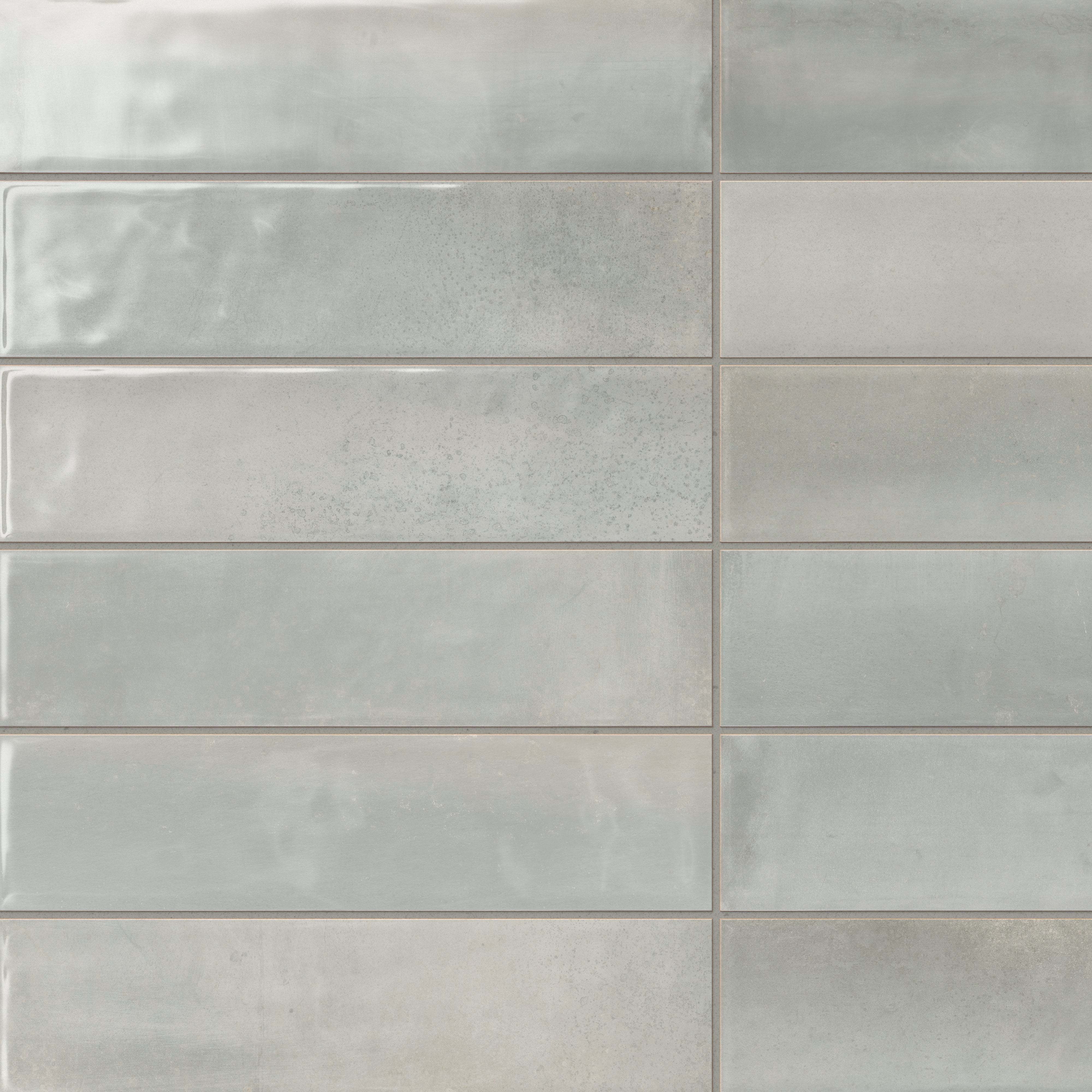 Olivia 4x16 Glossy Ceramic Tile in Fog