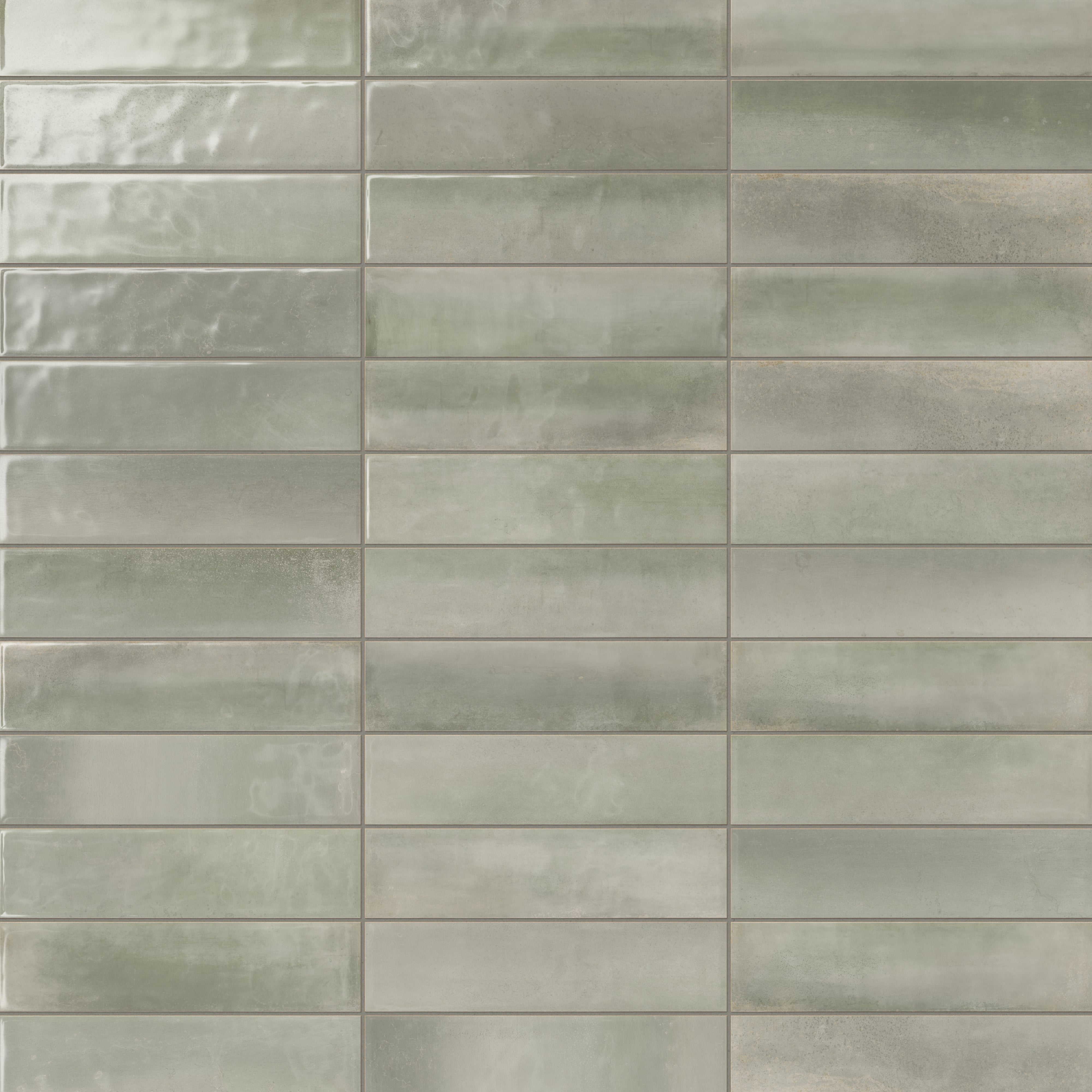 Olivia 4x16 Glossy Ceramic Tile in Sage