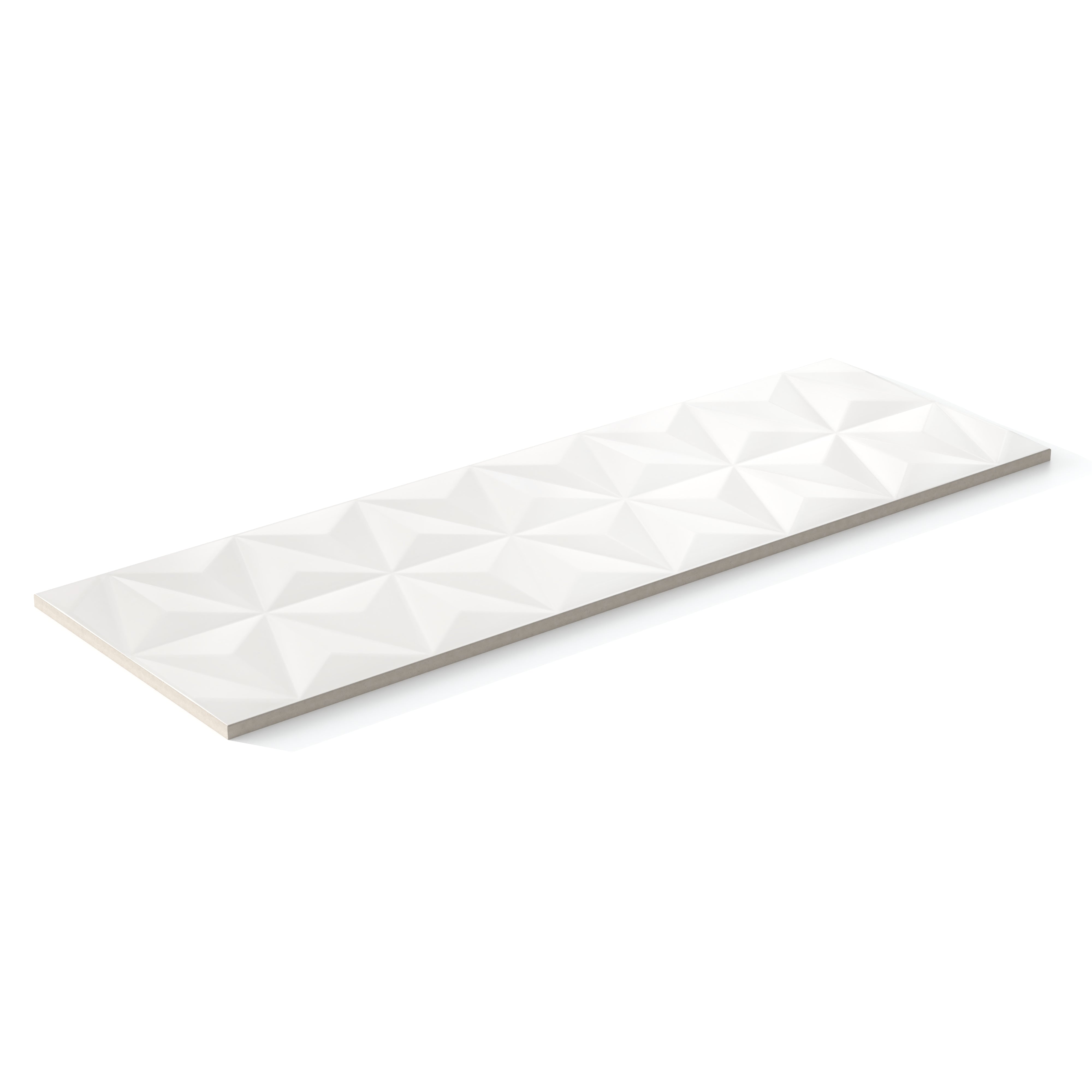 Zayne 12x36 Matte Ceramic Tile in Prisms