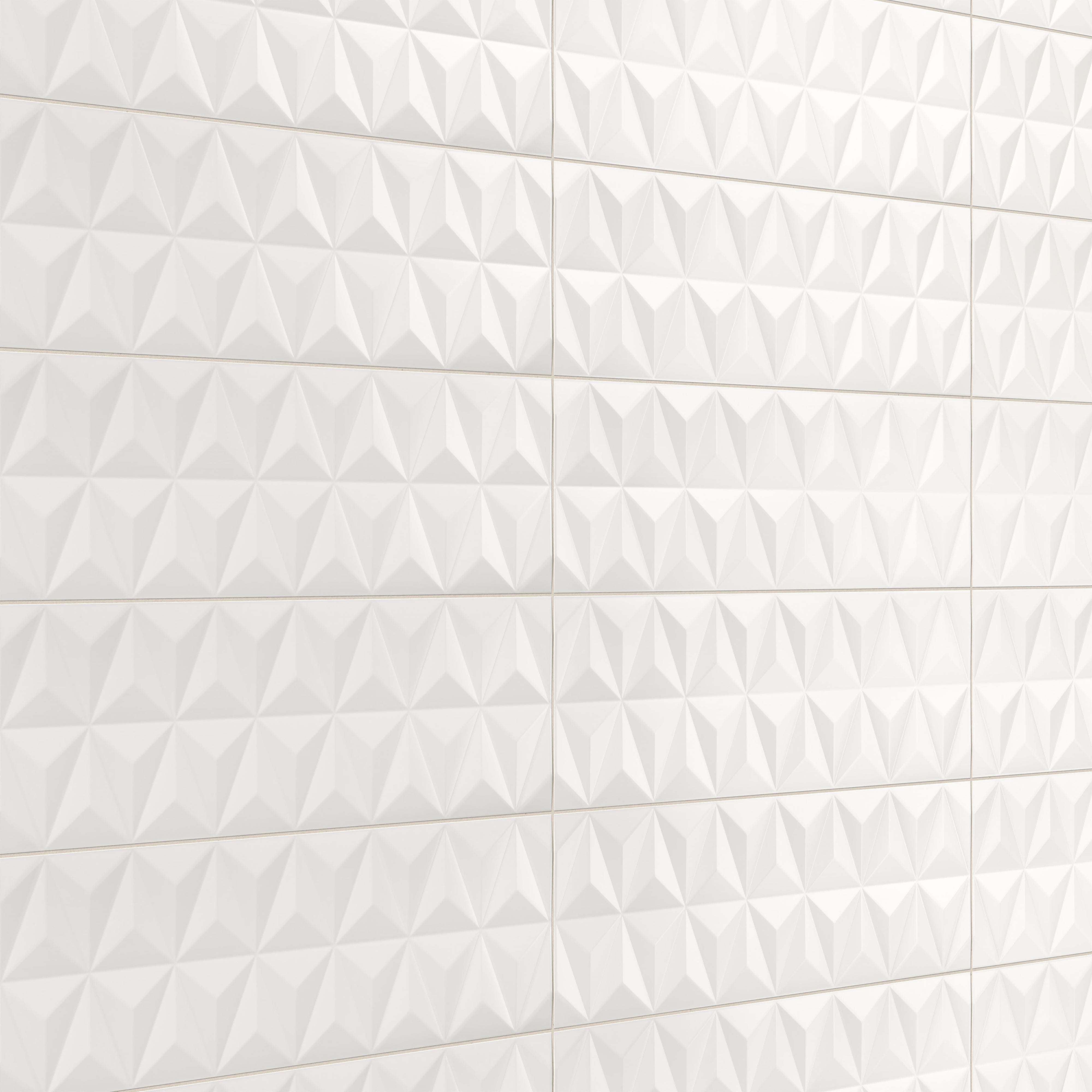 Zayne 12x36 Matte Ceramic Tile in Prisms