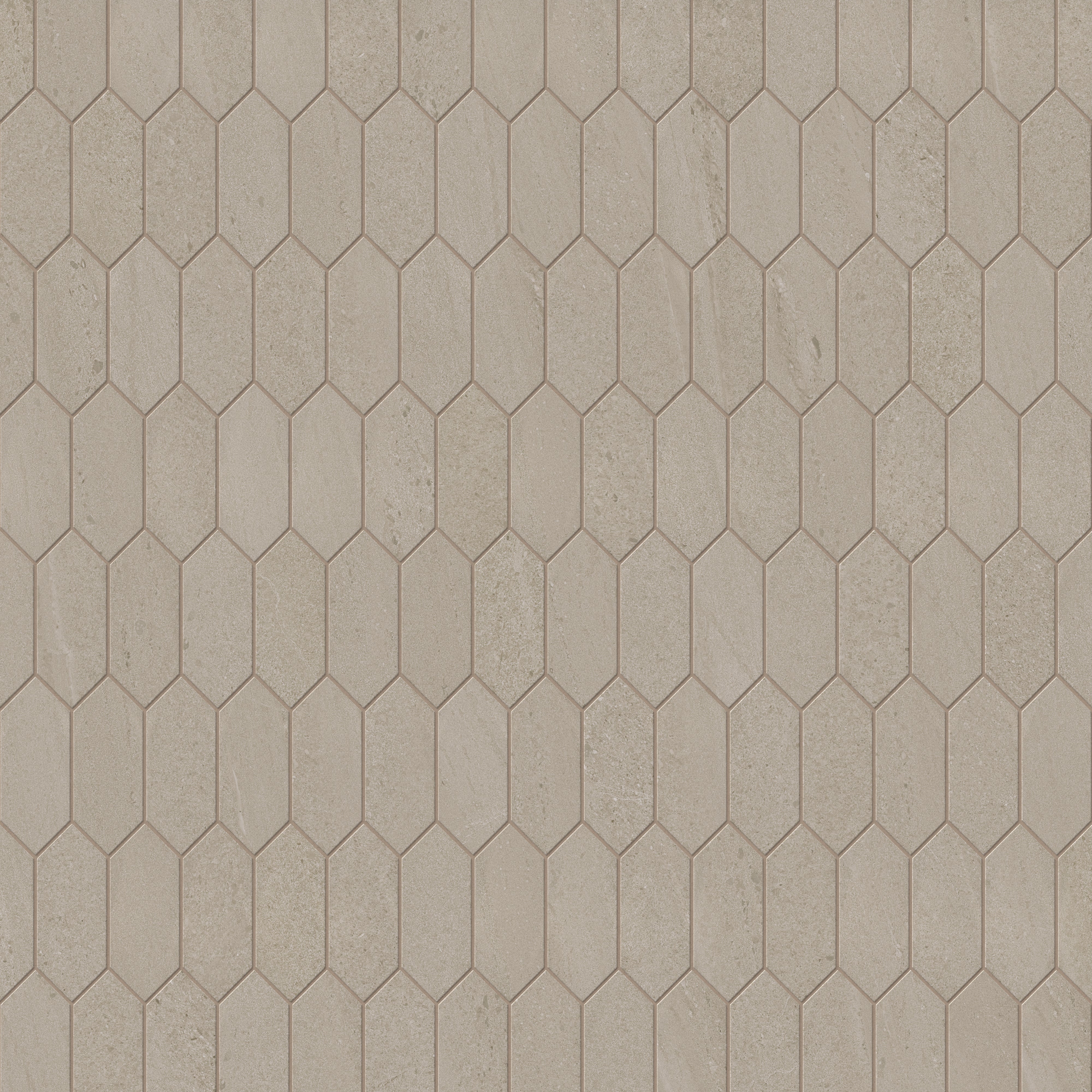 Bryce 2x5 Satin Ceramic Picket Mosaic in Dune