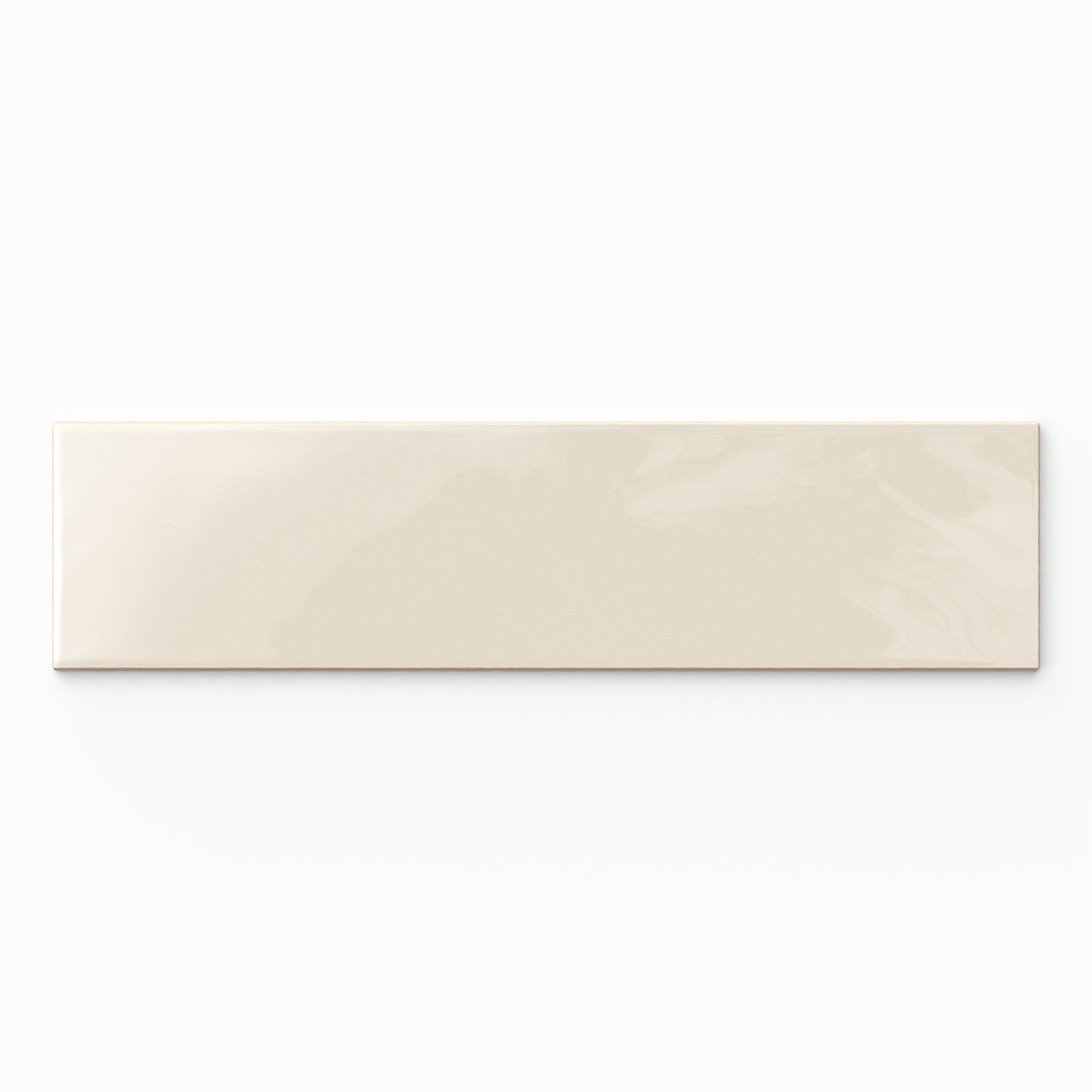 Teagan 3x12 Glossy Ceramic Tile in Cream