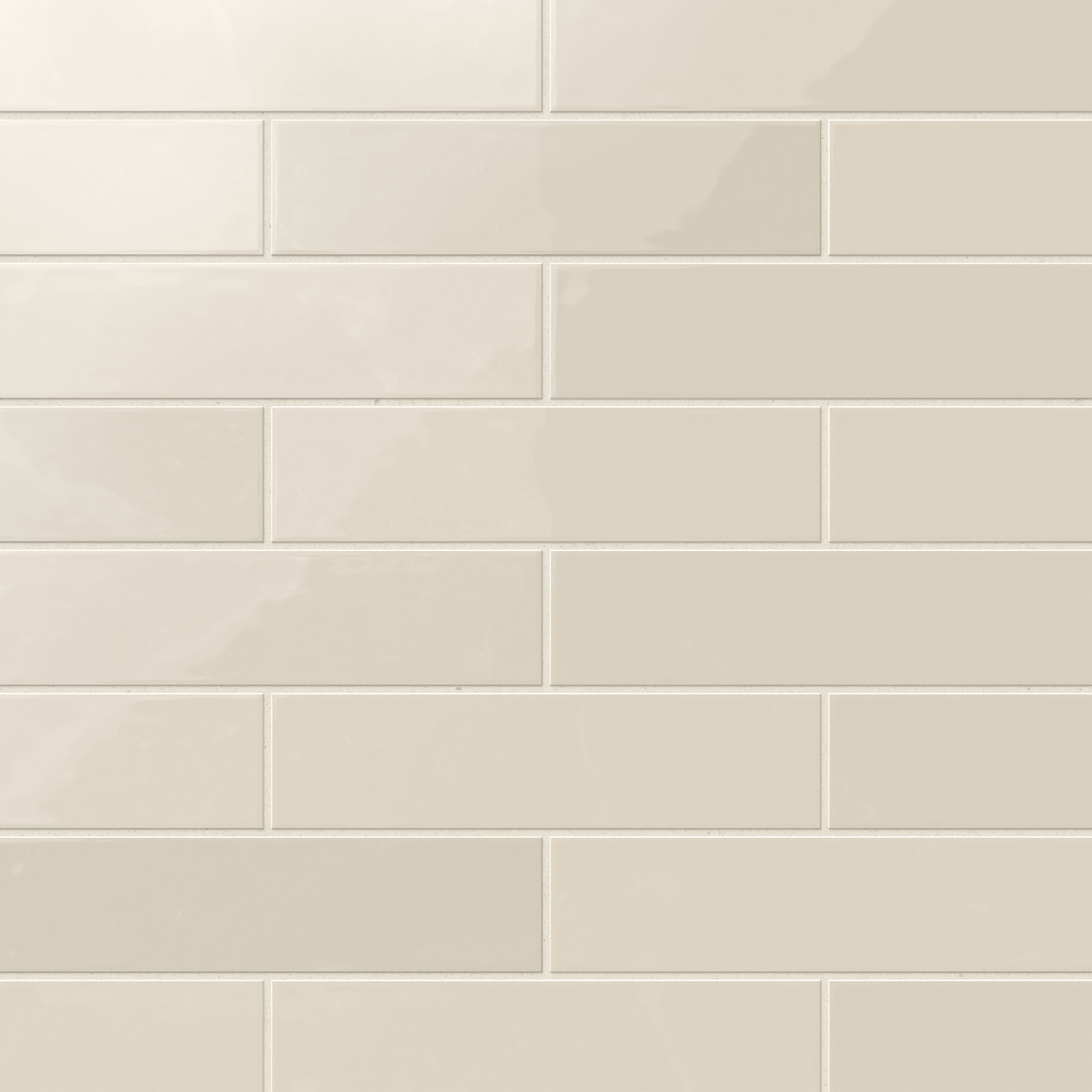 Teagan 3x12 Glossy Ceramic Tile in Cream