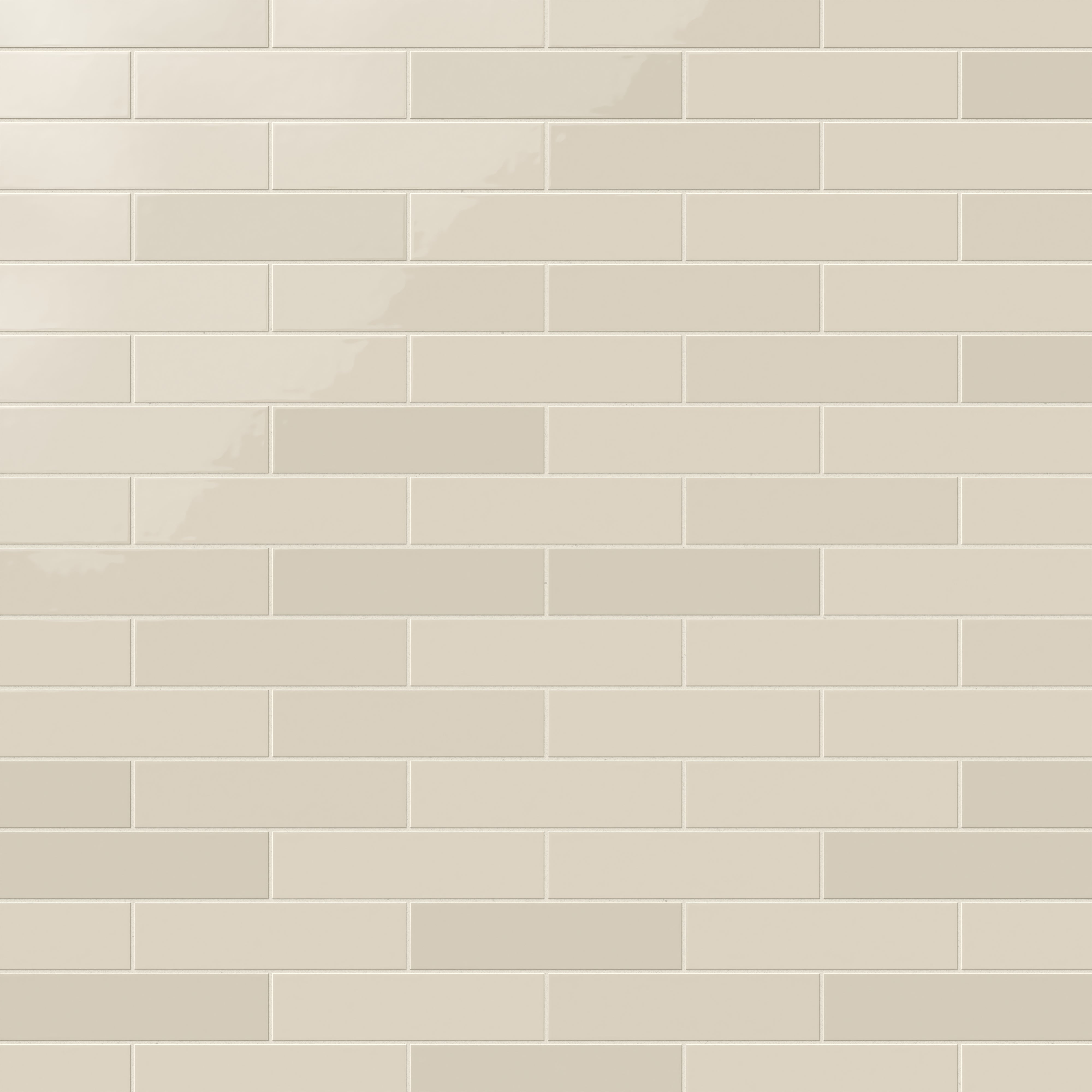 Teagan 3x12 Glossy Ceramic Tile in Cream