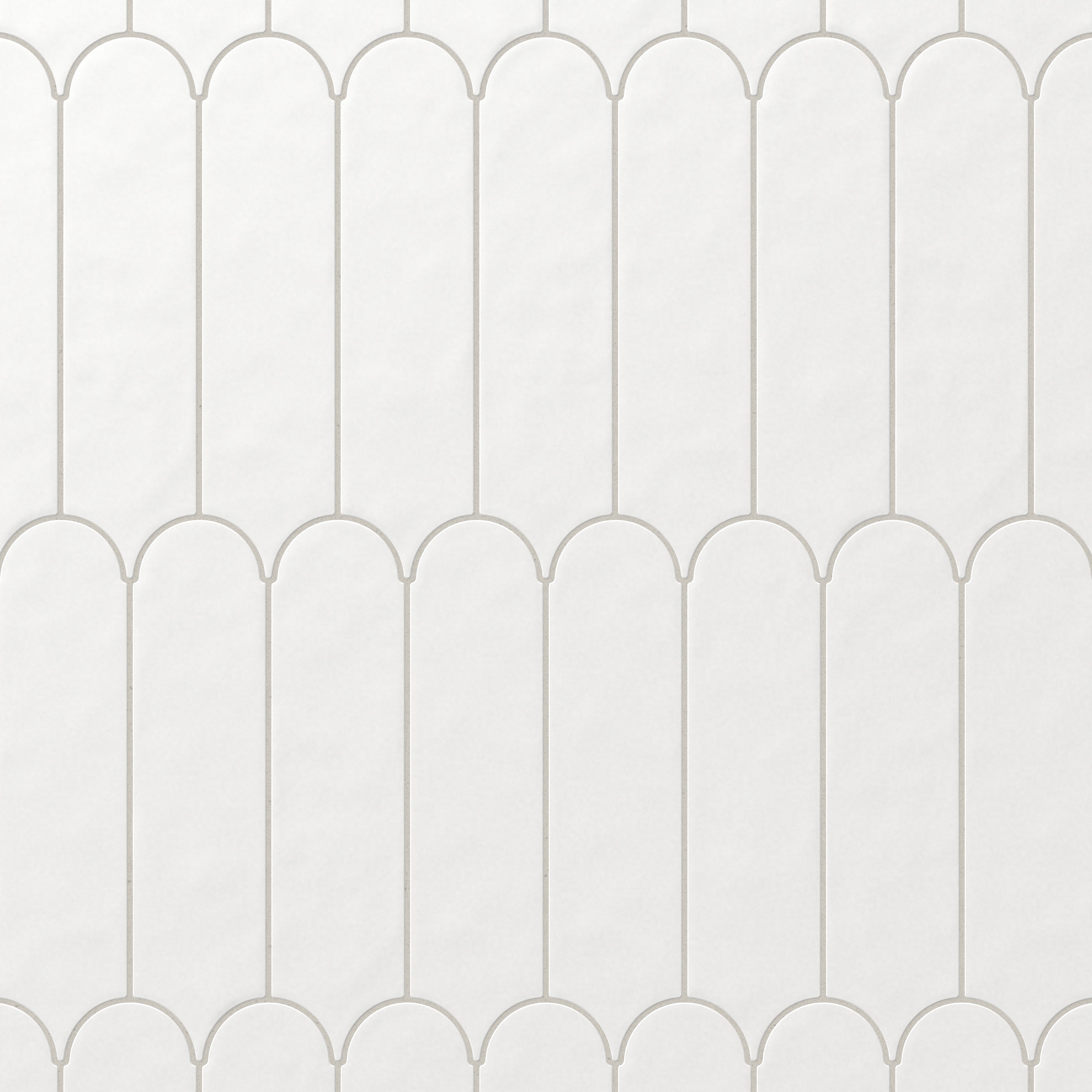 Sarina 3x12 Matte Ceramic Fishscale Tile in Cloud