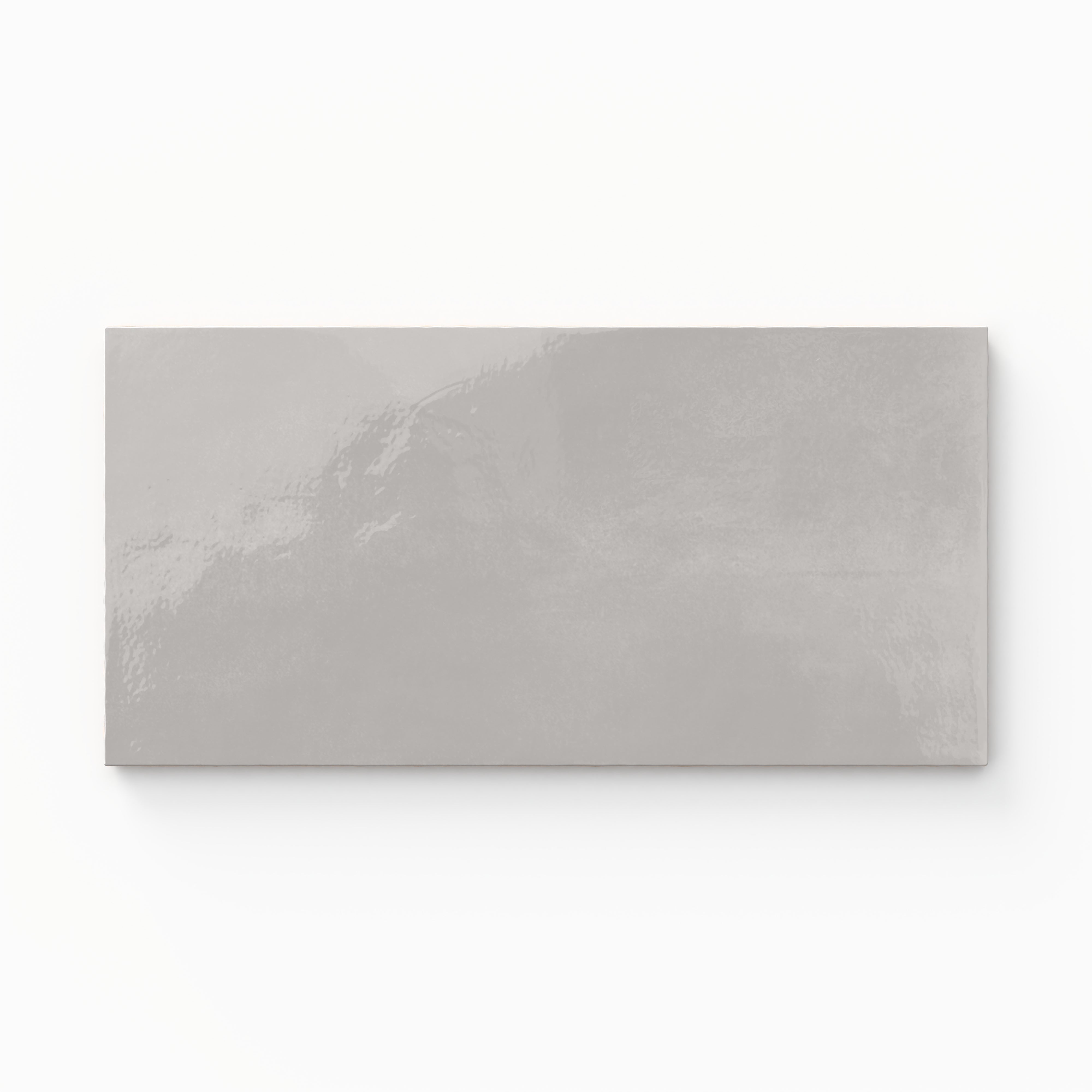 Josie 3x6 Glossy Ceramic Tile in Fog Sample