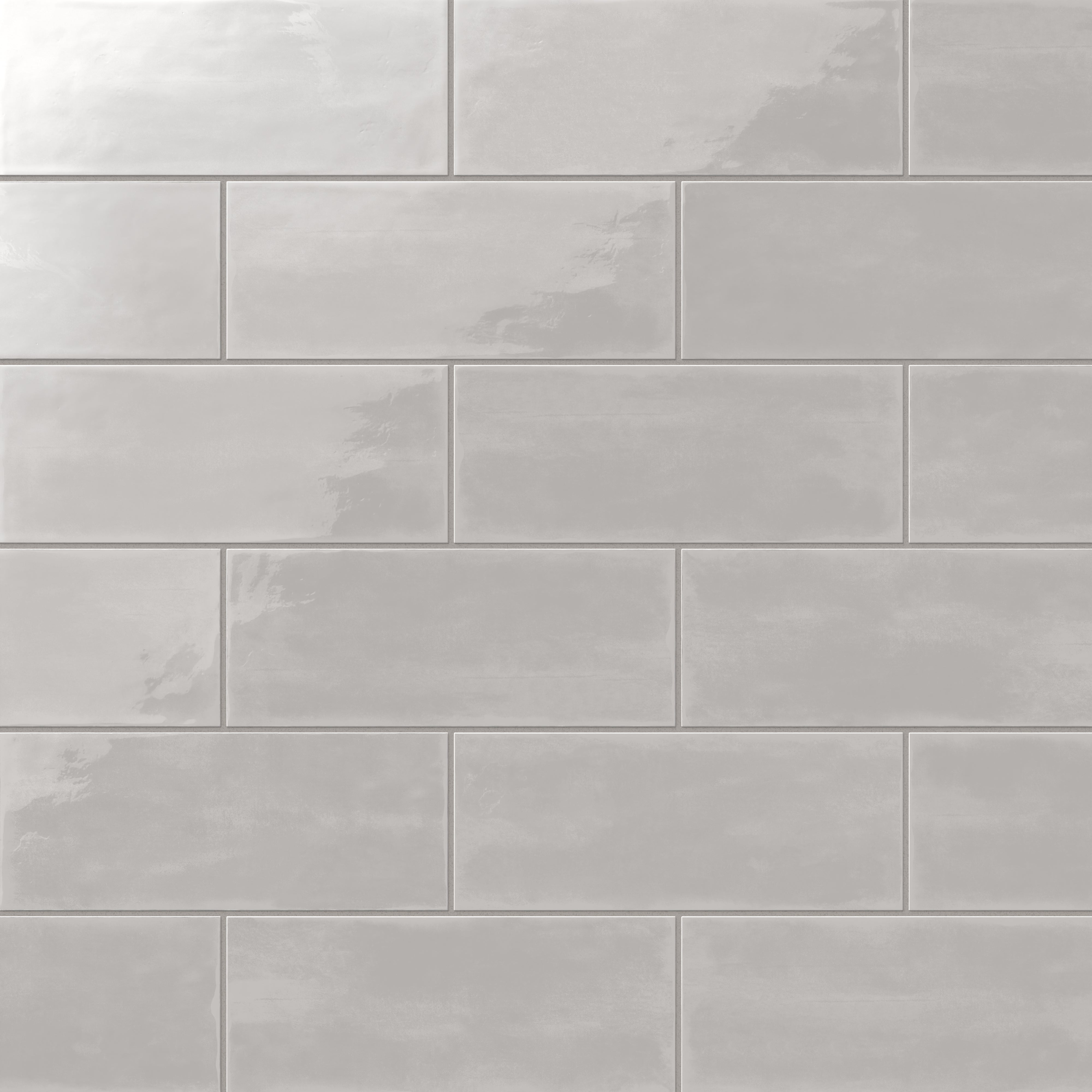 Josie 4x10 Glossy Ceramic Tile in Fog