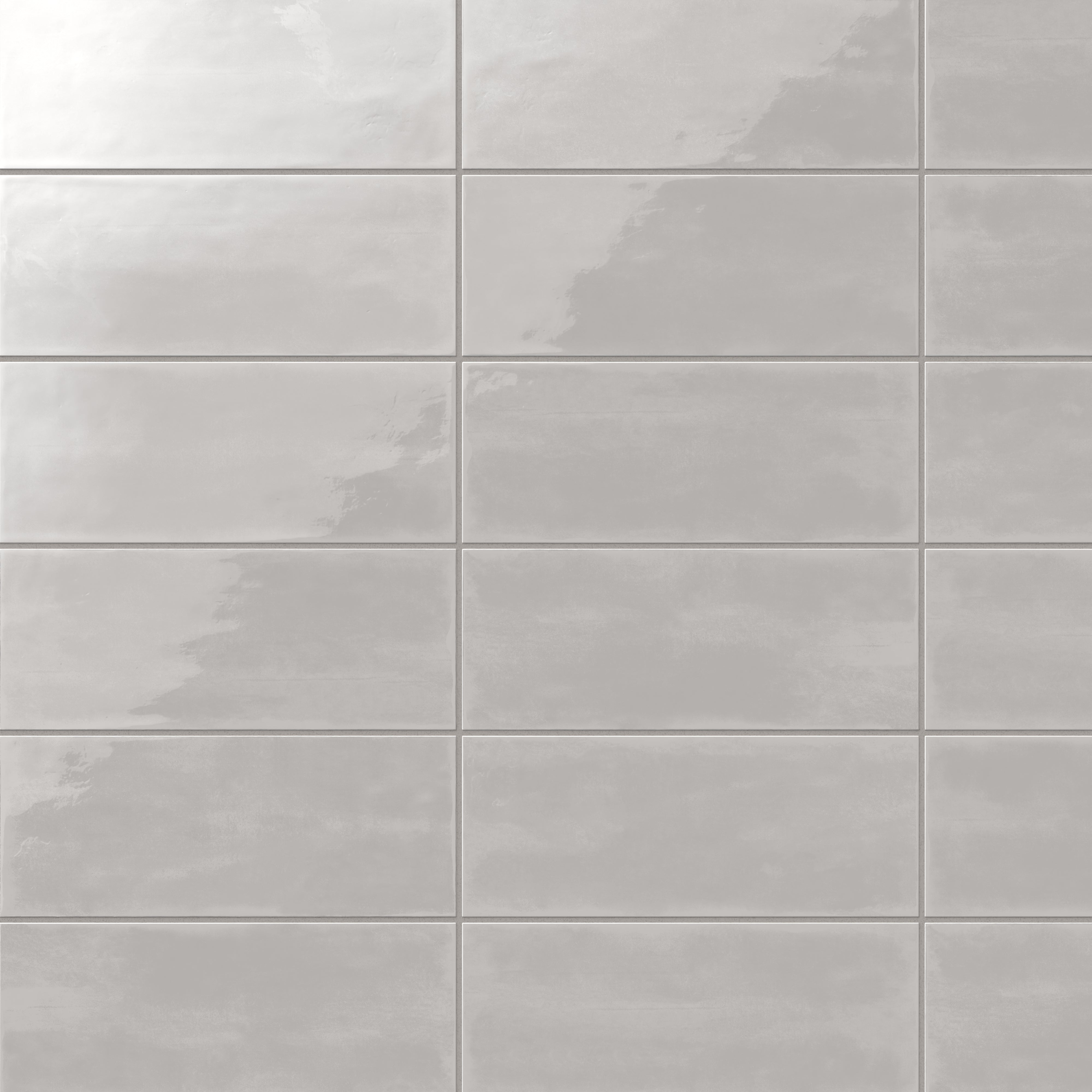 Josie 4x10 Glossy Ceramic Tile in Fog