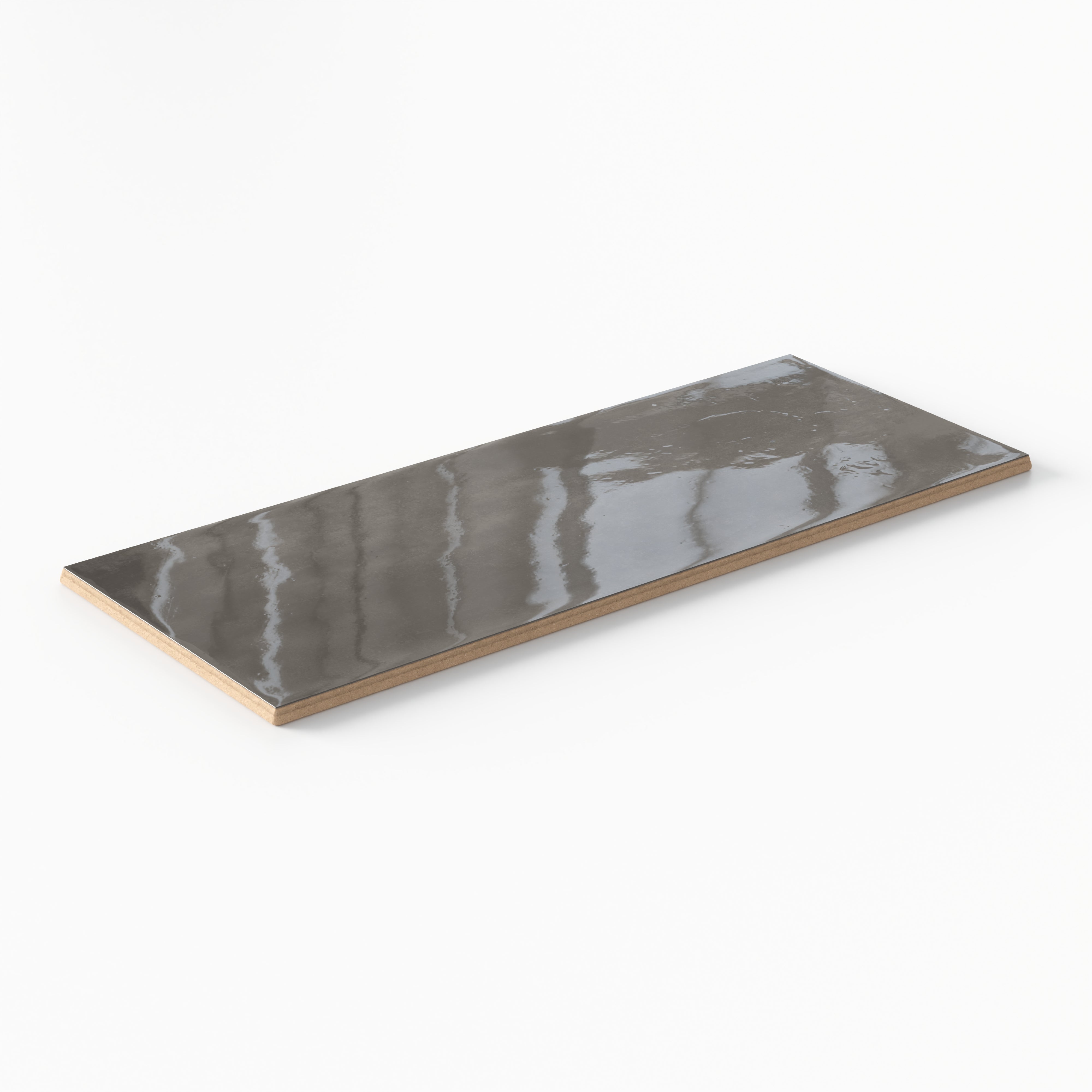 Josie 4x10 Glossy Ceramic Tile in Smoke