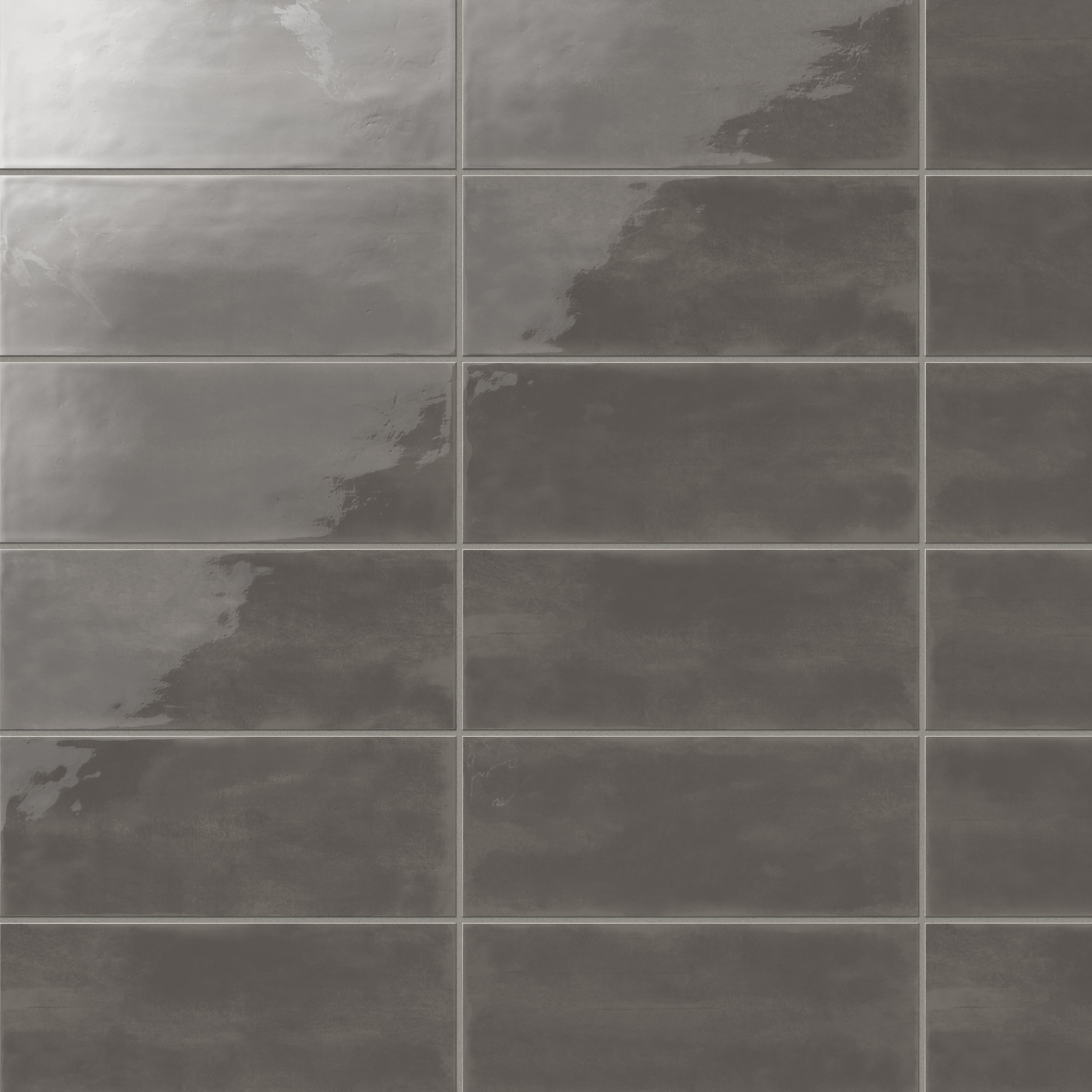 Josie 4x10 Glossy Ceramic Tile in Smoke