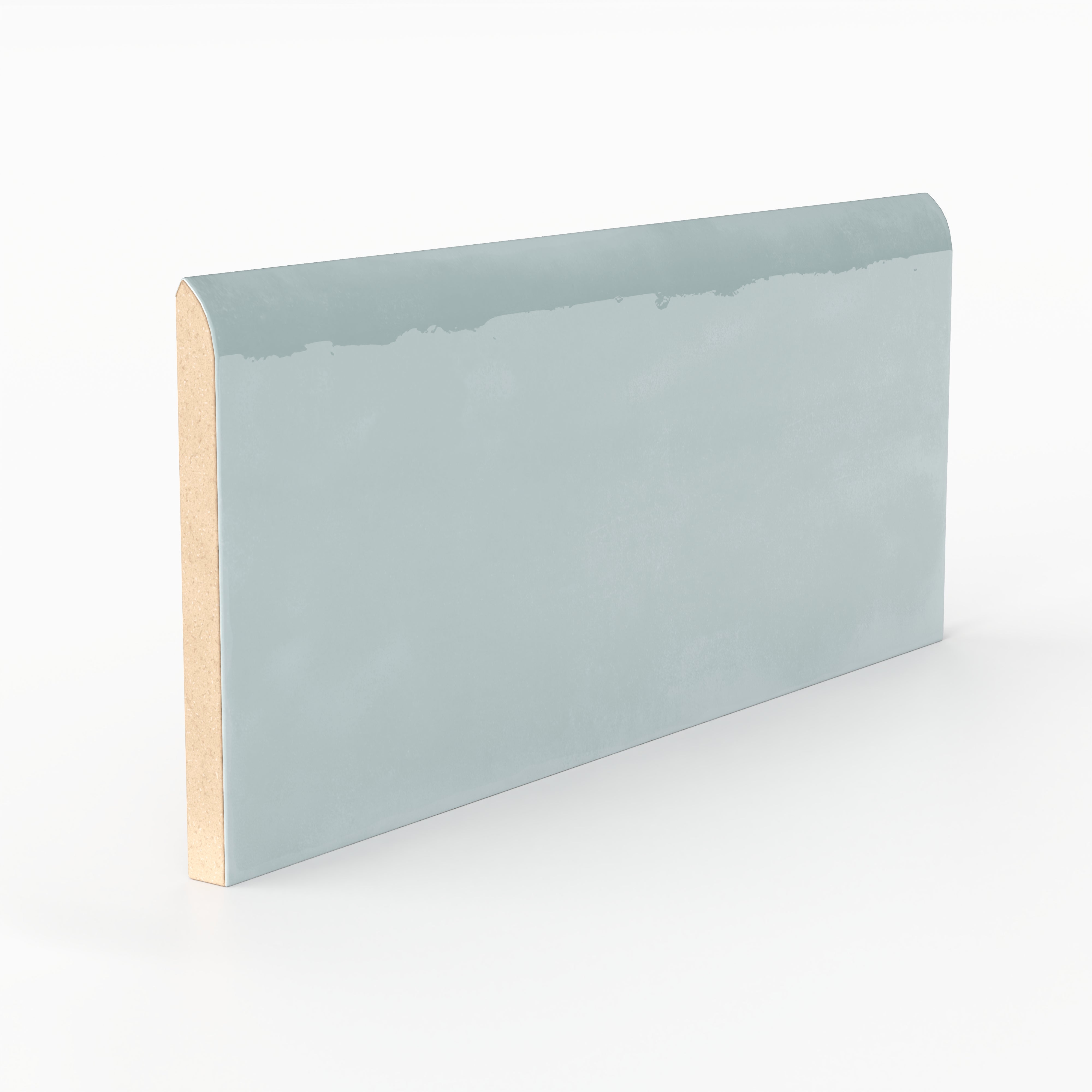 Josie 3x6 Bullnose Glossy Ceramic Tile in Sky