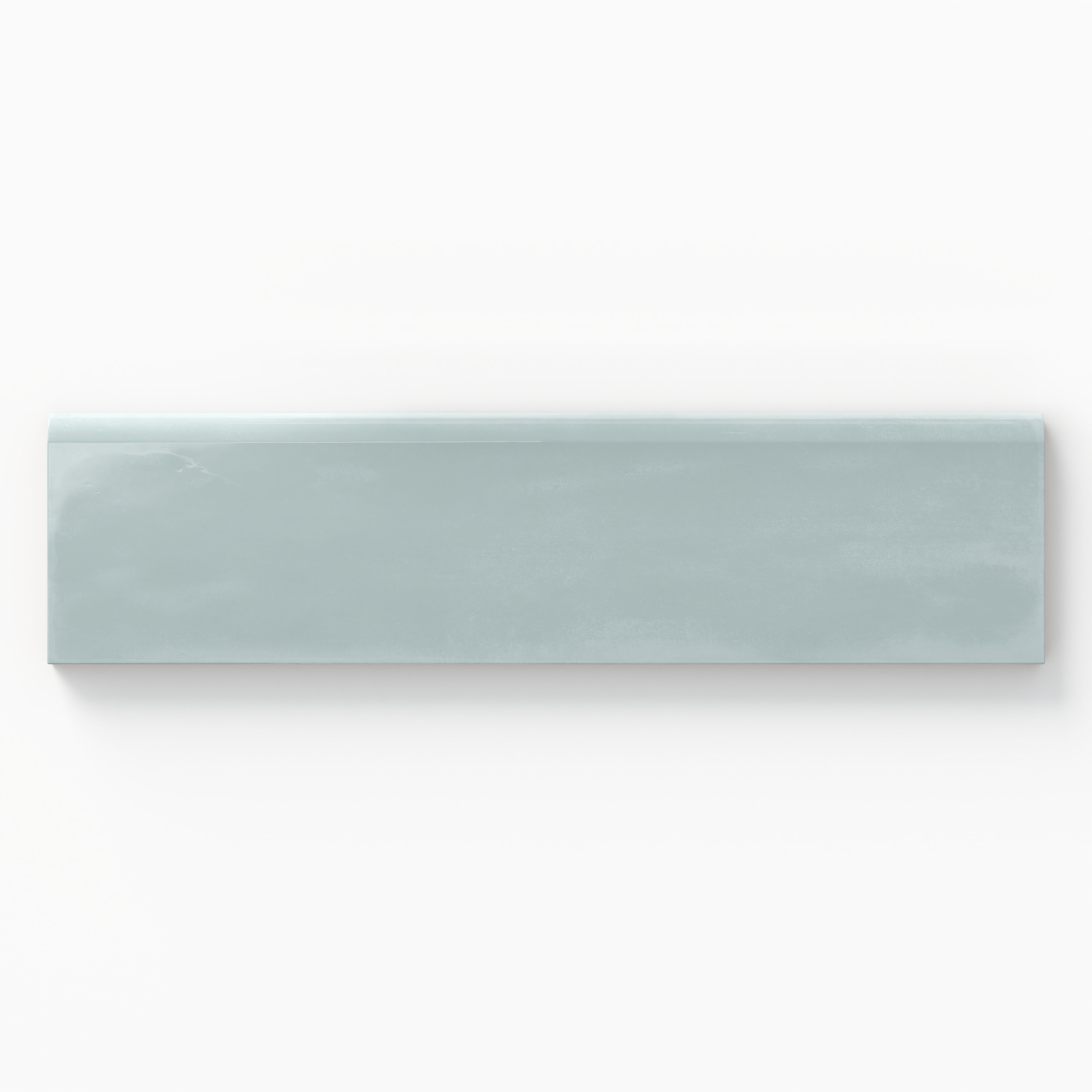 Josie 3x10 Bullnose Glossy Ceramic Tile in Sky