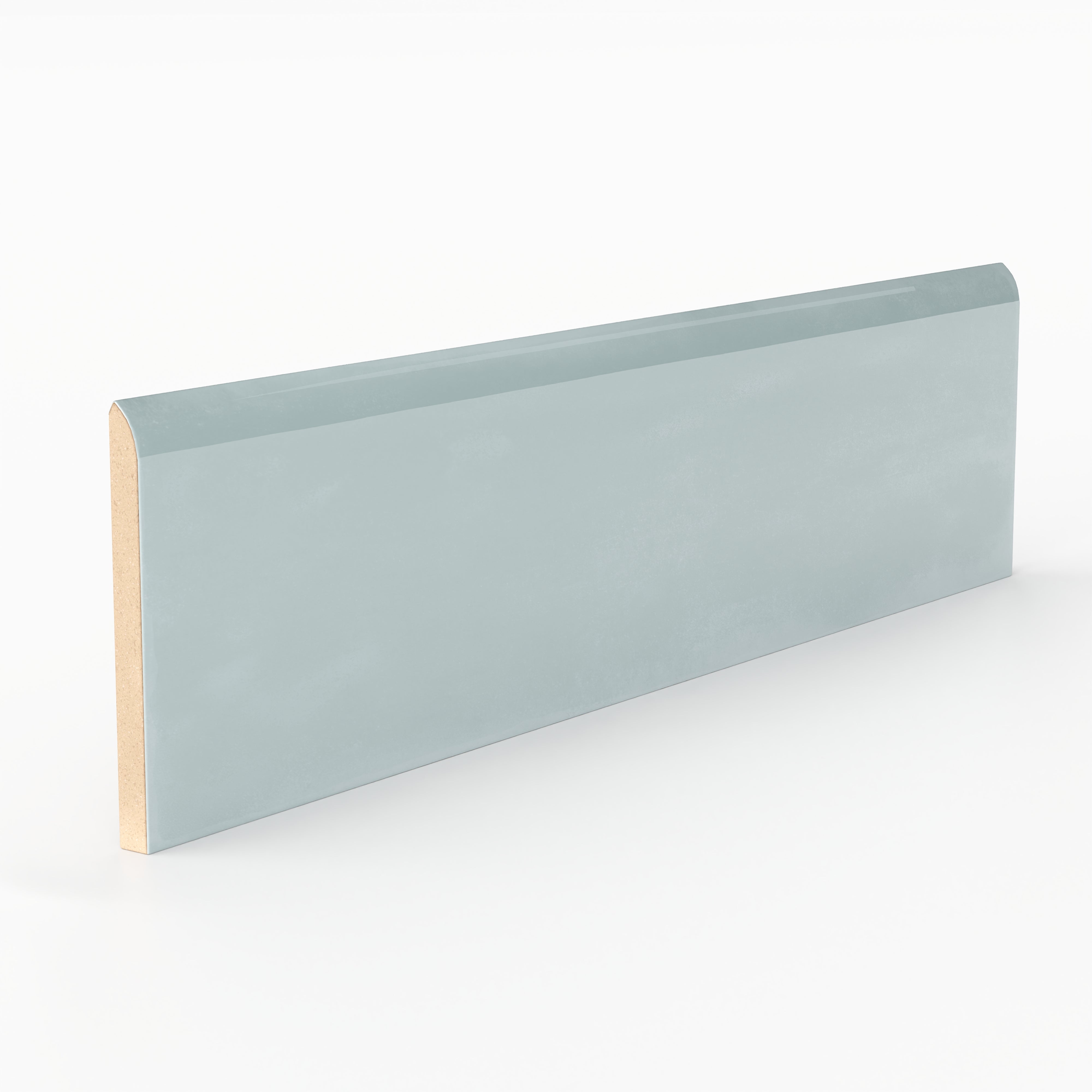 Josie 3x10 Bullnose Glossy Ceramic Tile in Sky