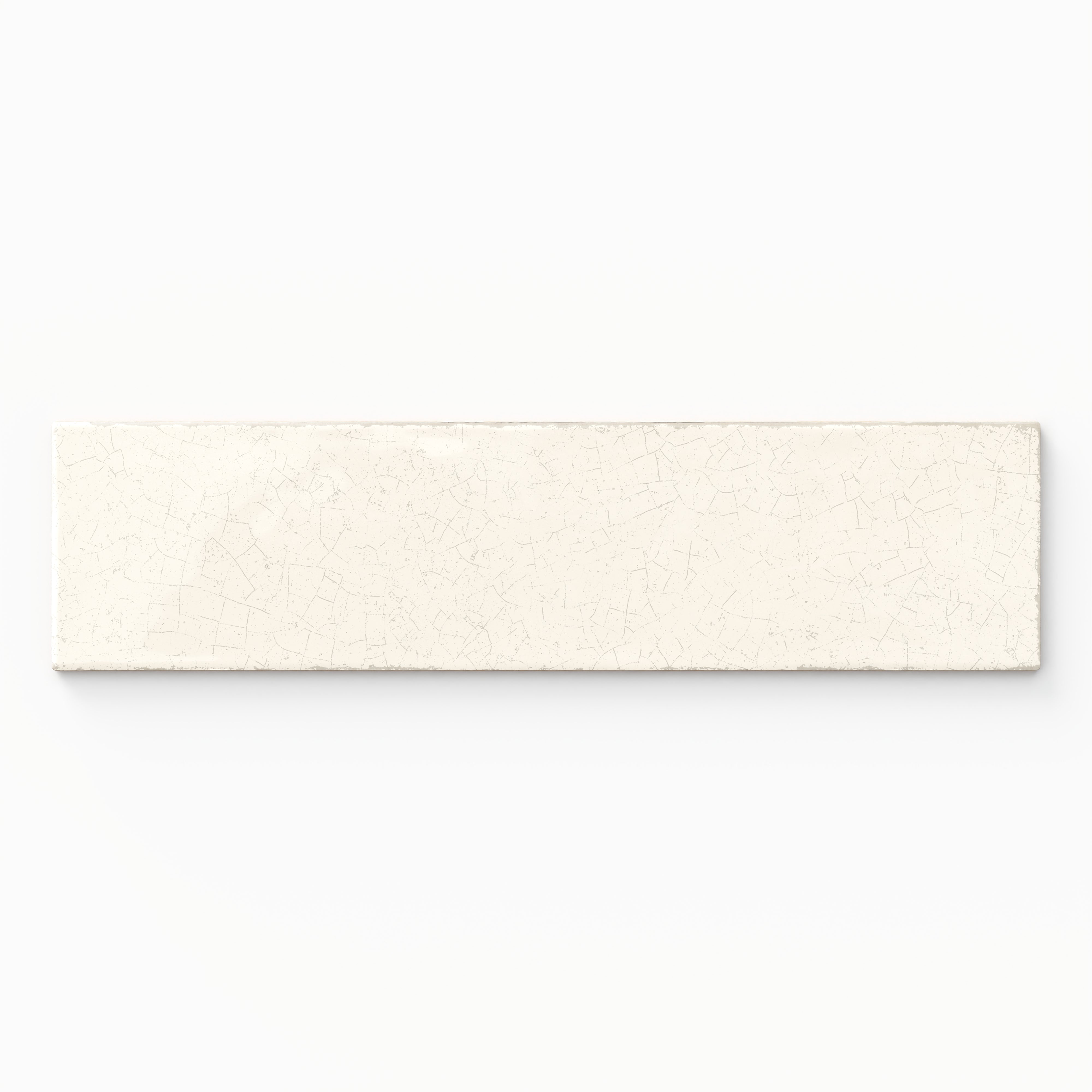 Josie 3x12 Crackled Ceramic Tile in Cream Sample