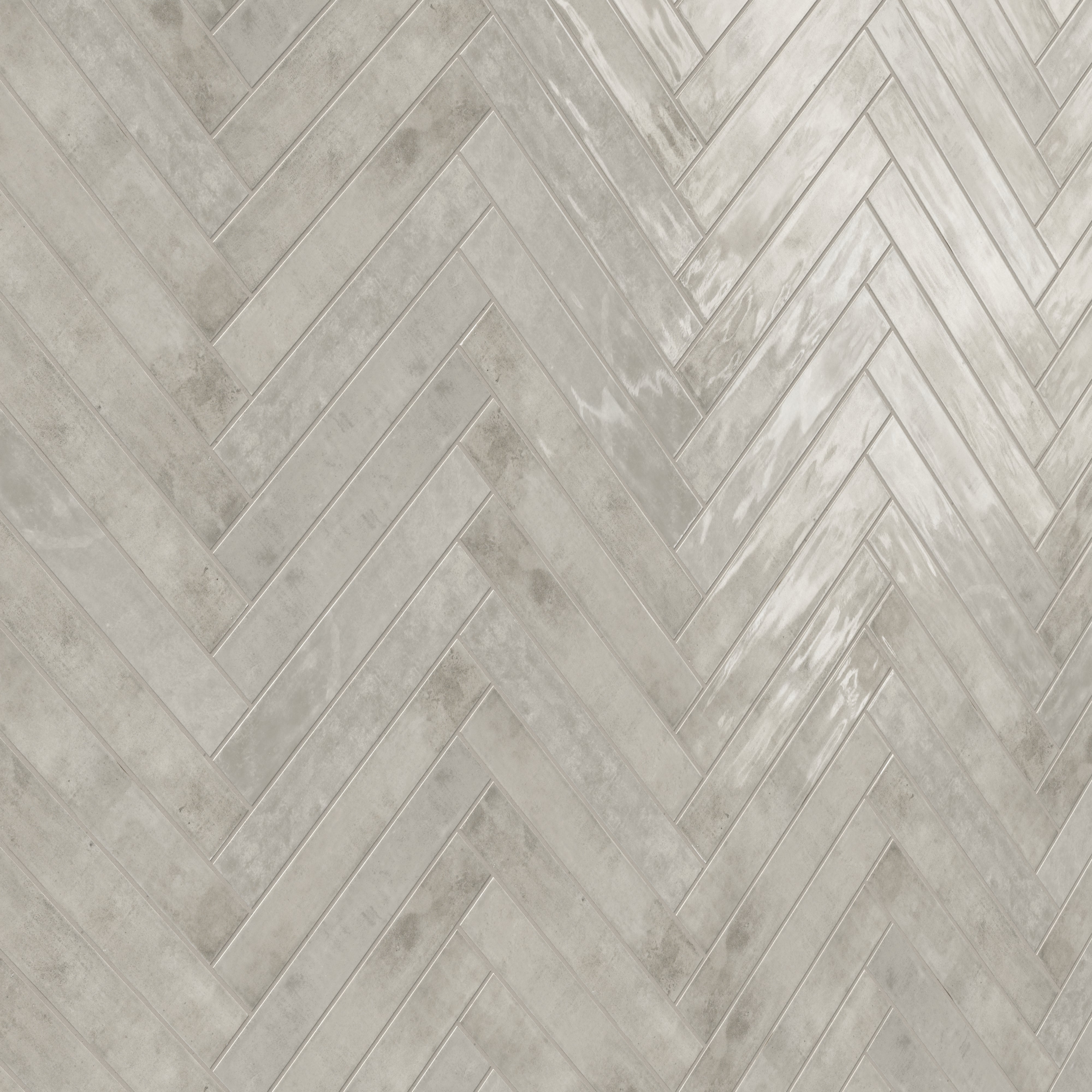 Jaden 2.5x16 Glossy Ceramic Tile in Dove