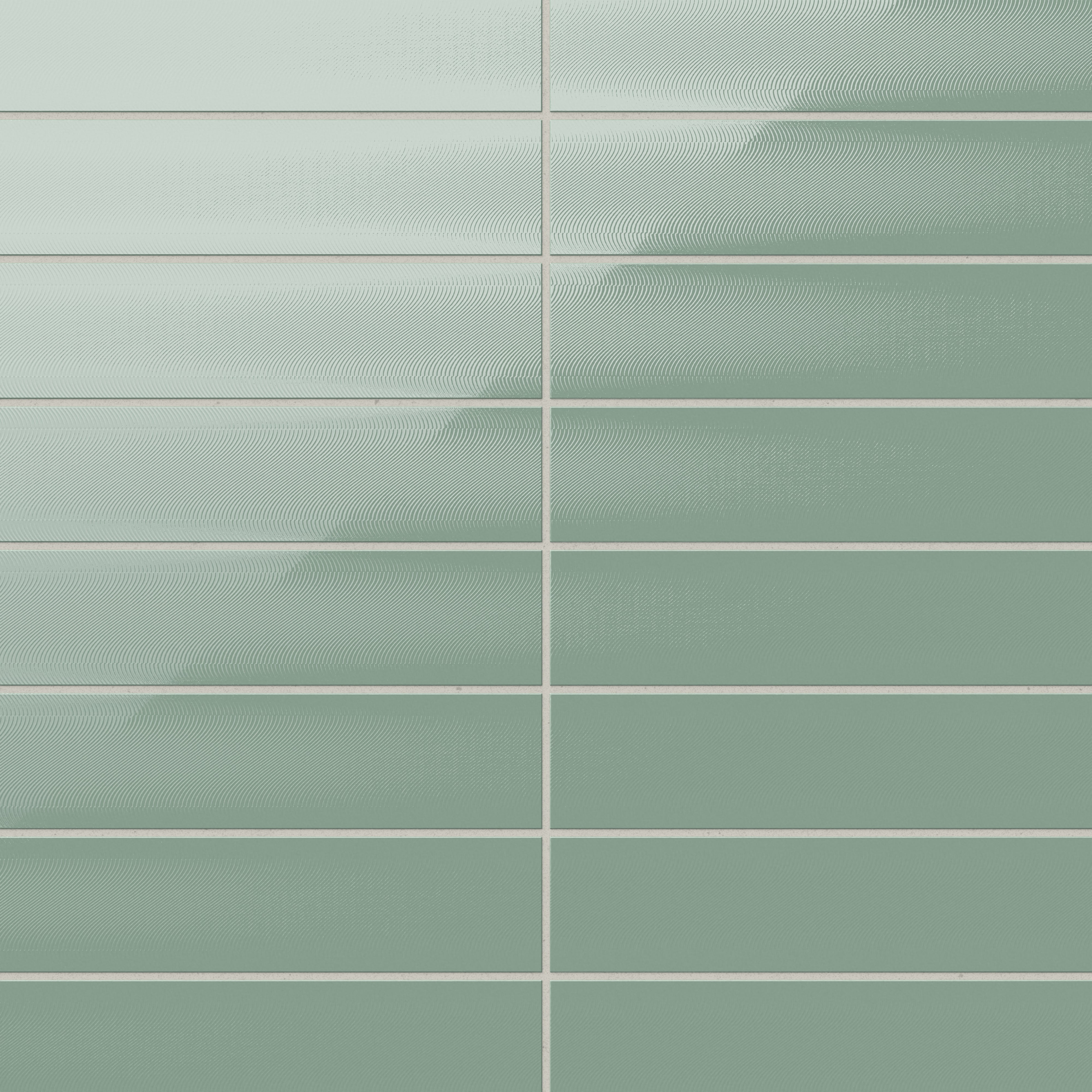 Nadine 3x12 Glossy Ceramic Tile in Seafoam