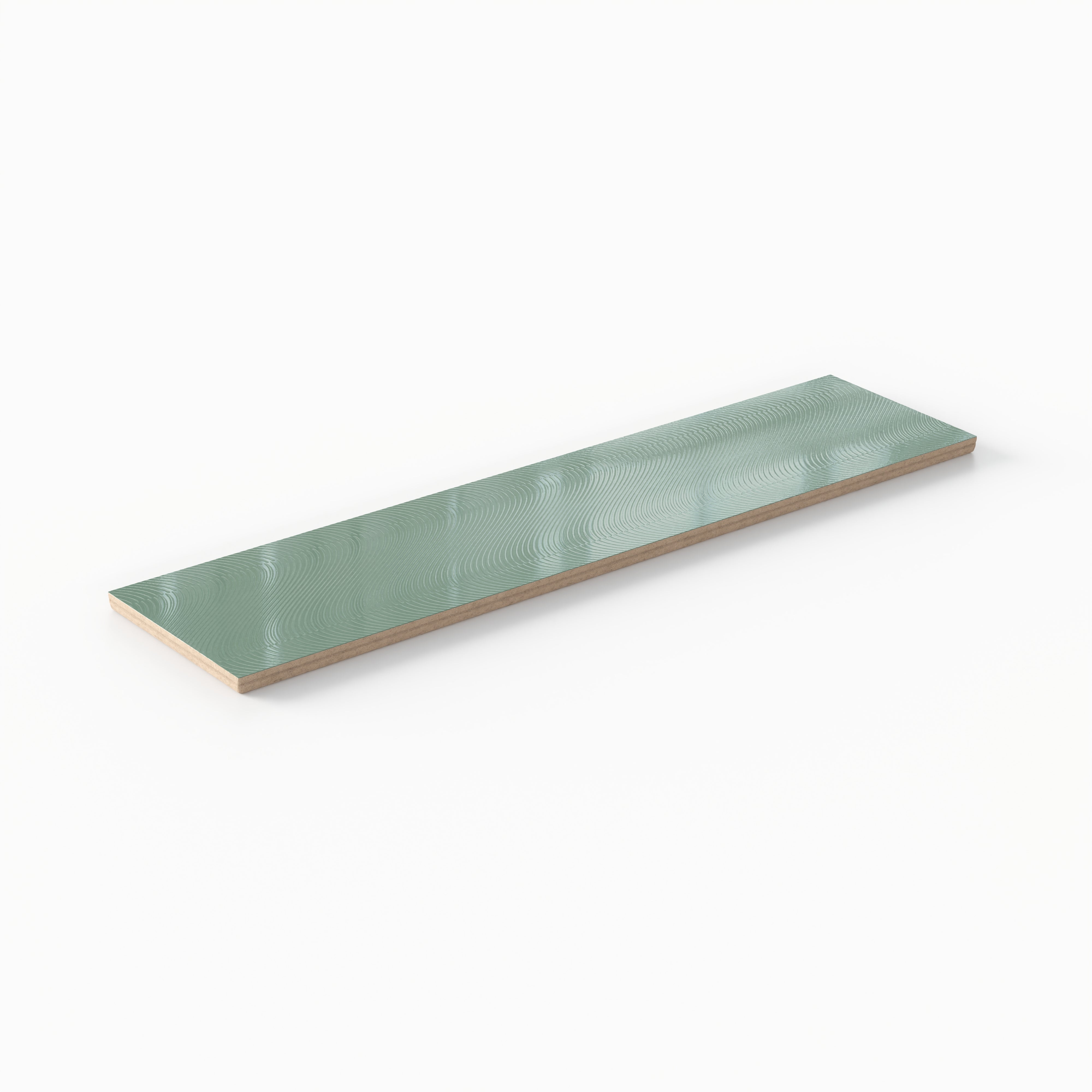 Nadine 3x12 Glossy Ceramic Tile in Seafoam