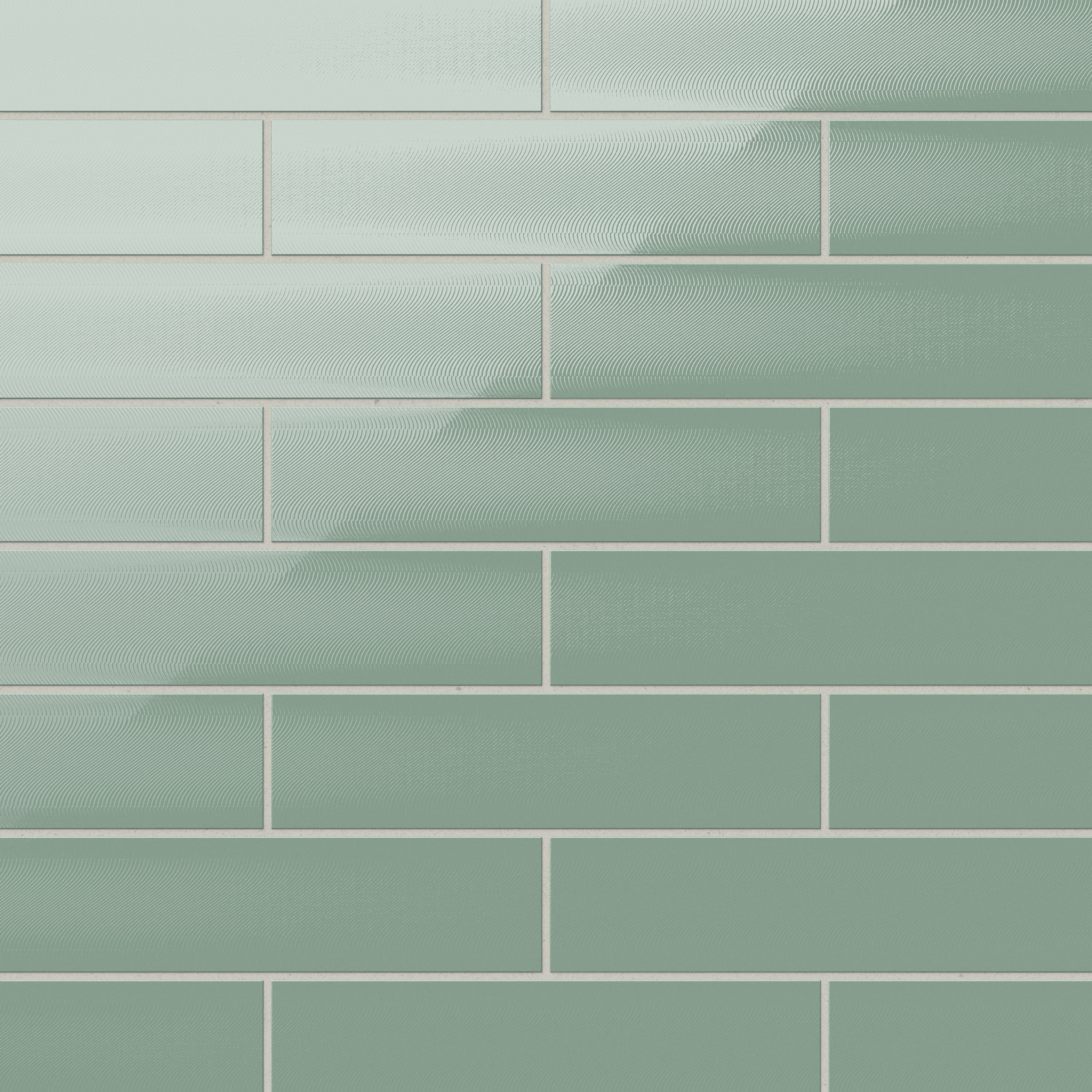 Nadine 3x12 Glossy Ceramic Tile in Seafoam