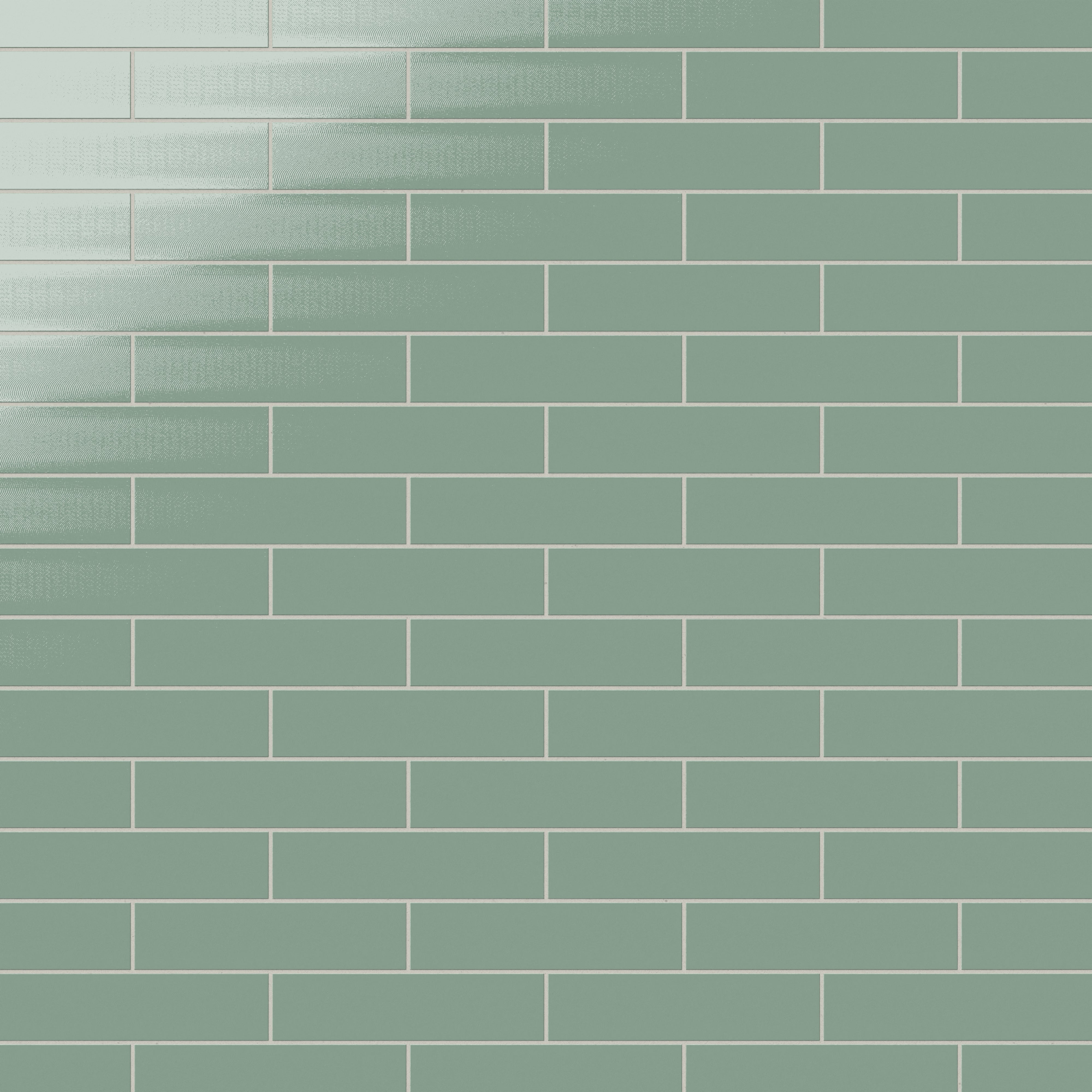 Nadine 3x12 Glossy Ceramic Tile in Seafoam