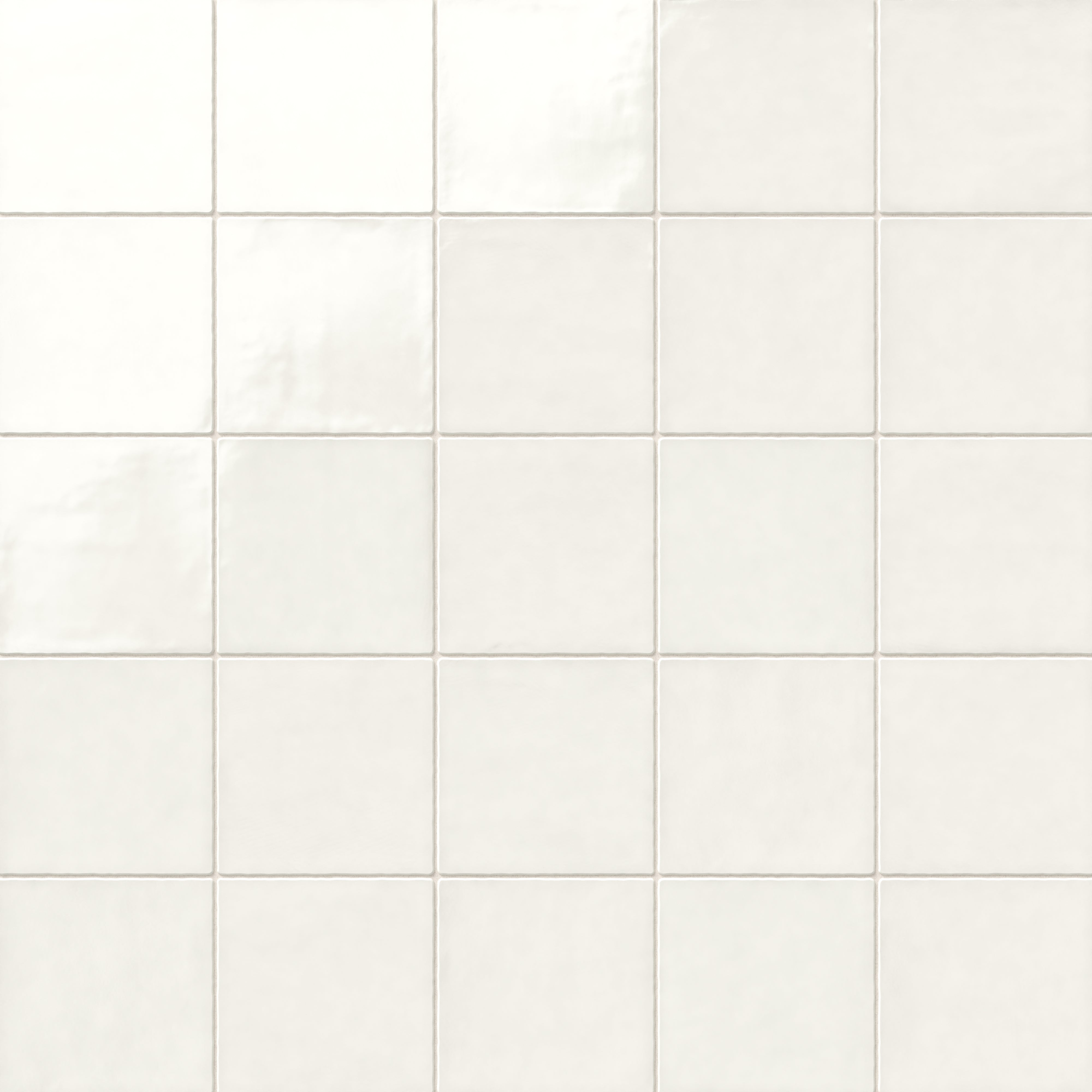 Mikayla 5x5 Glossy Ceramic Tile in Eggshell