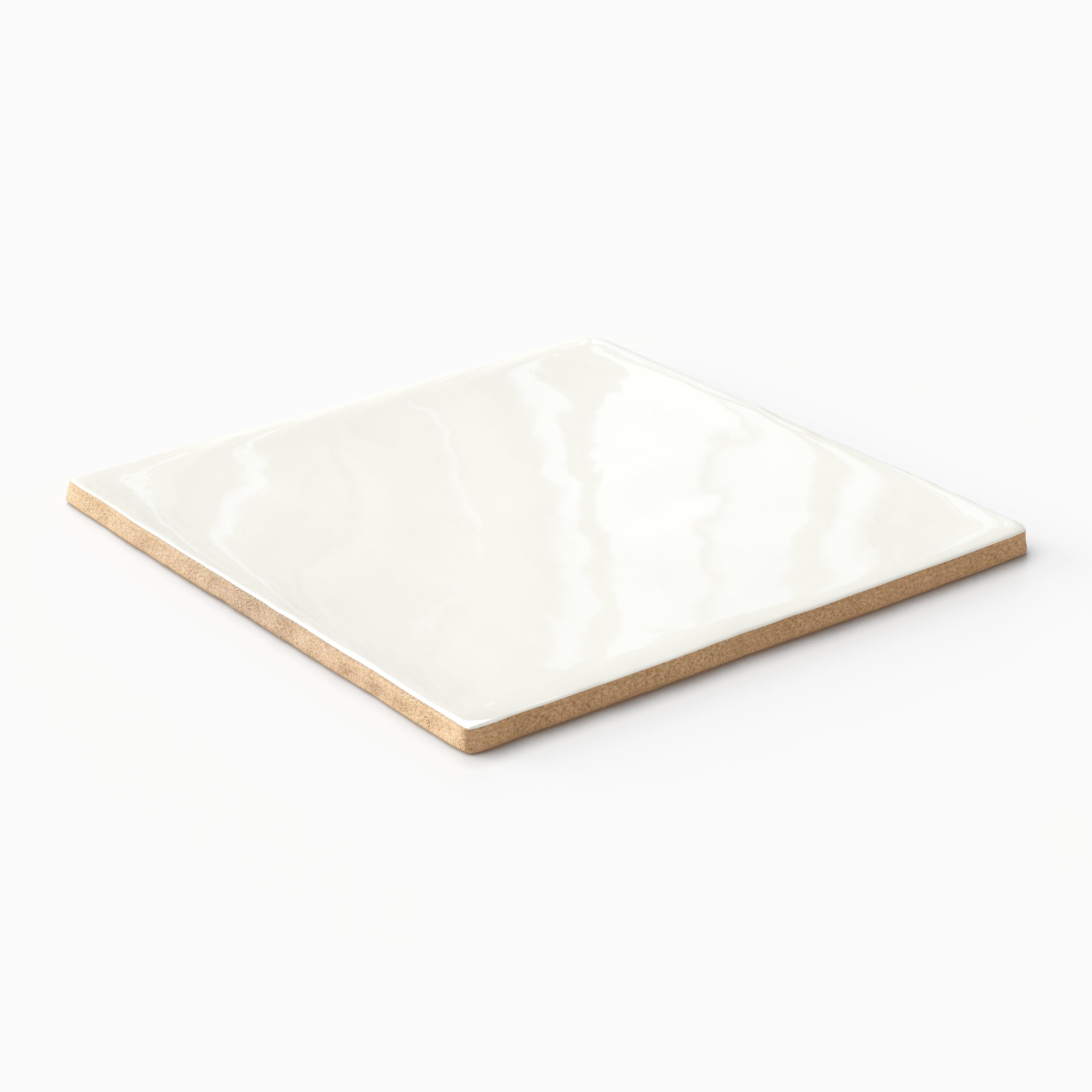 Mikayla 5x5 Glossy Ceramic Tile in Eggshell