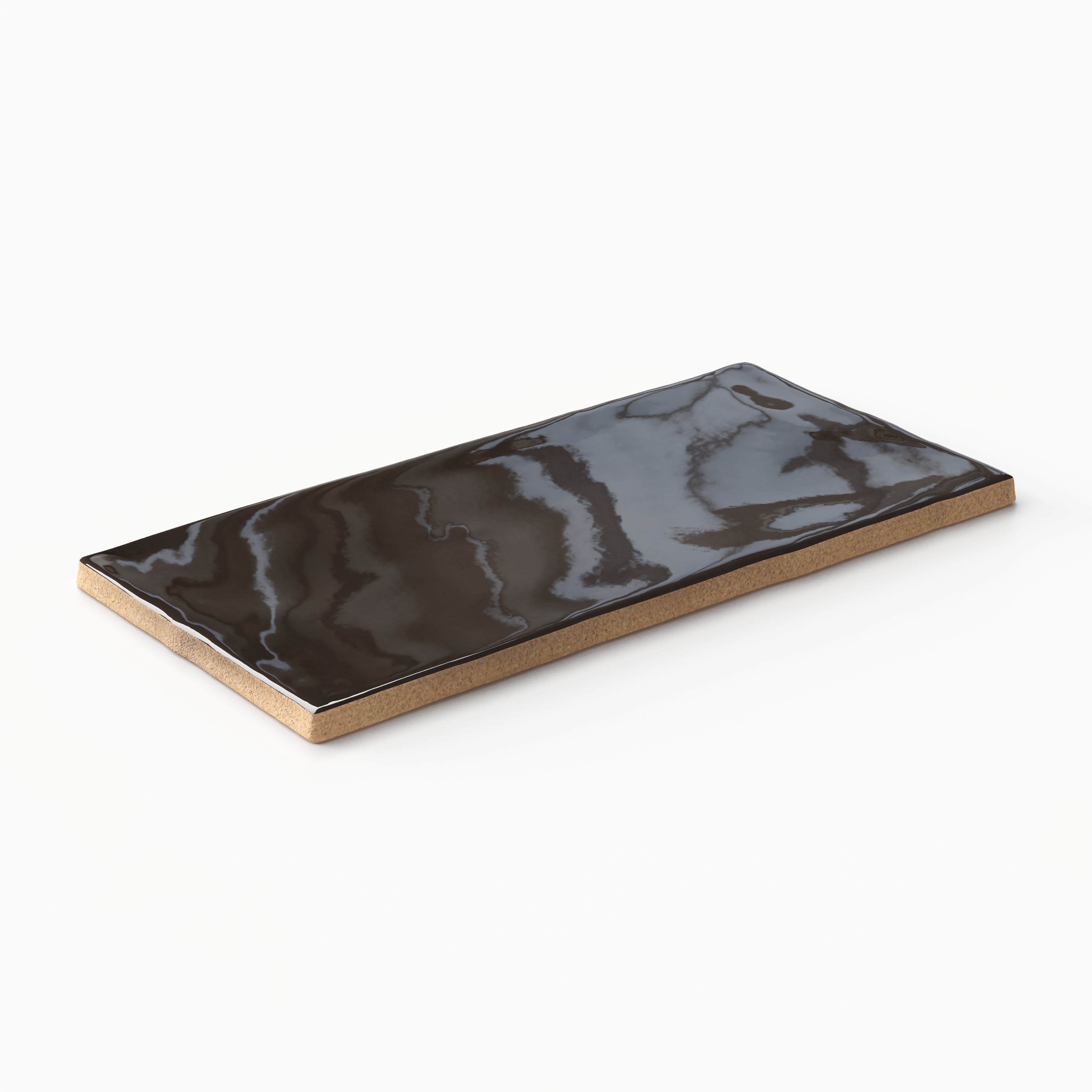 Mikayla 2.5x5 Glossy Ceramic Tile in Espresso