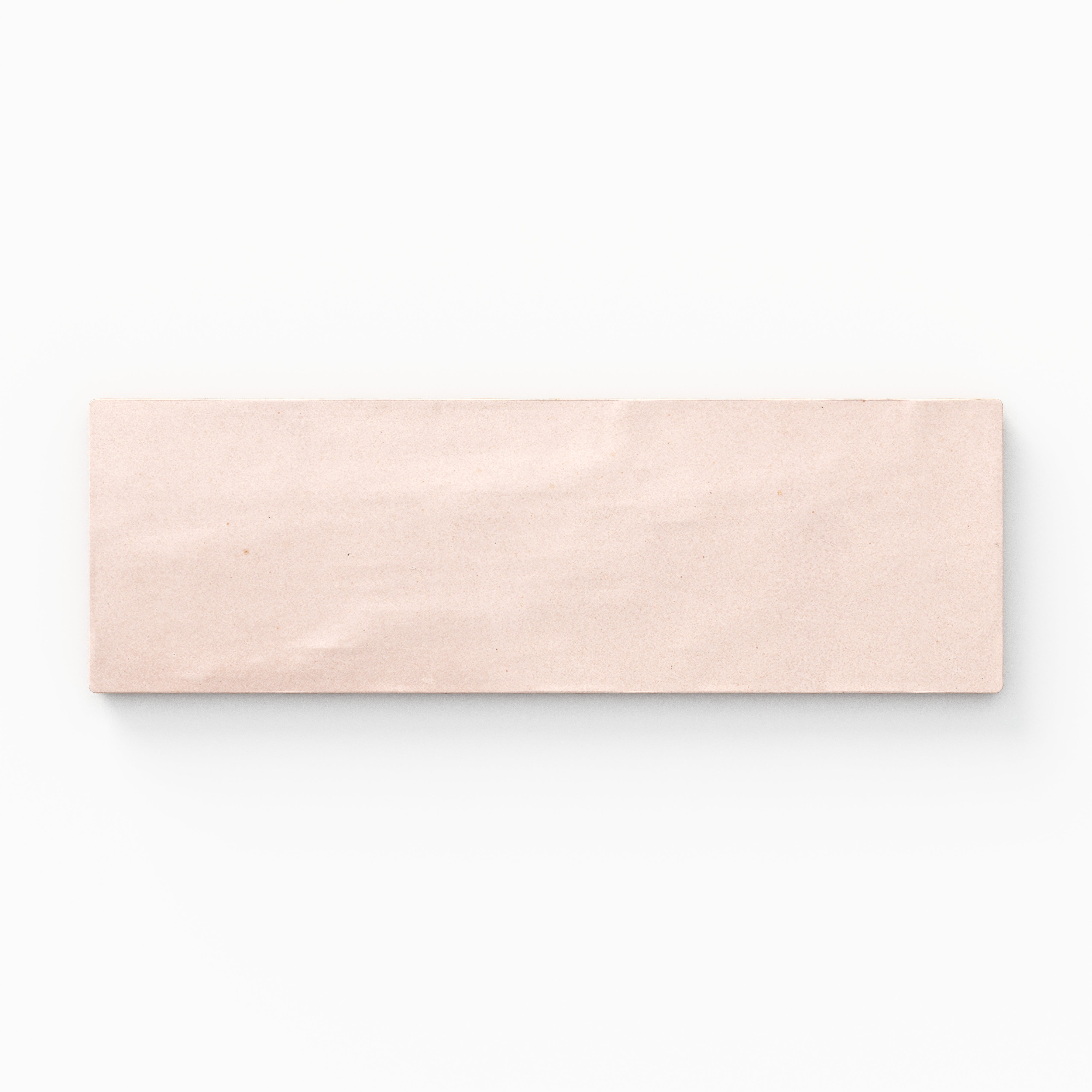 Everly 3x8 Matte Ceramic Tile in Blush Sample