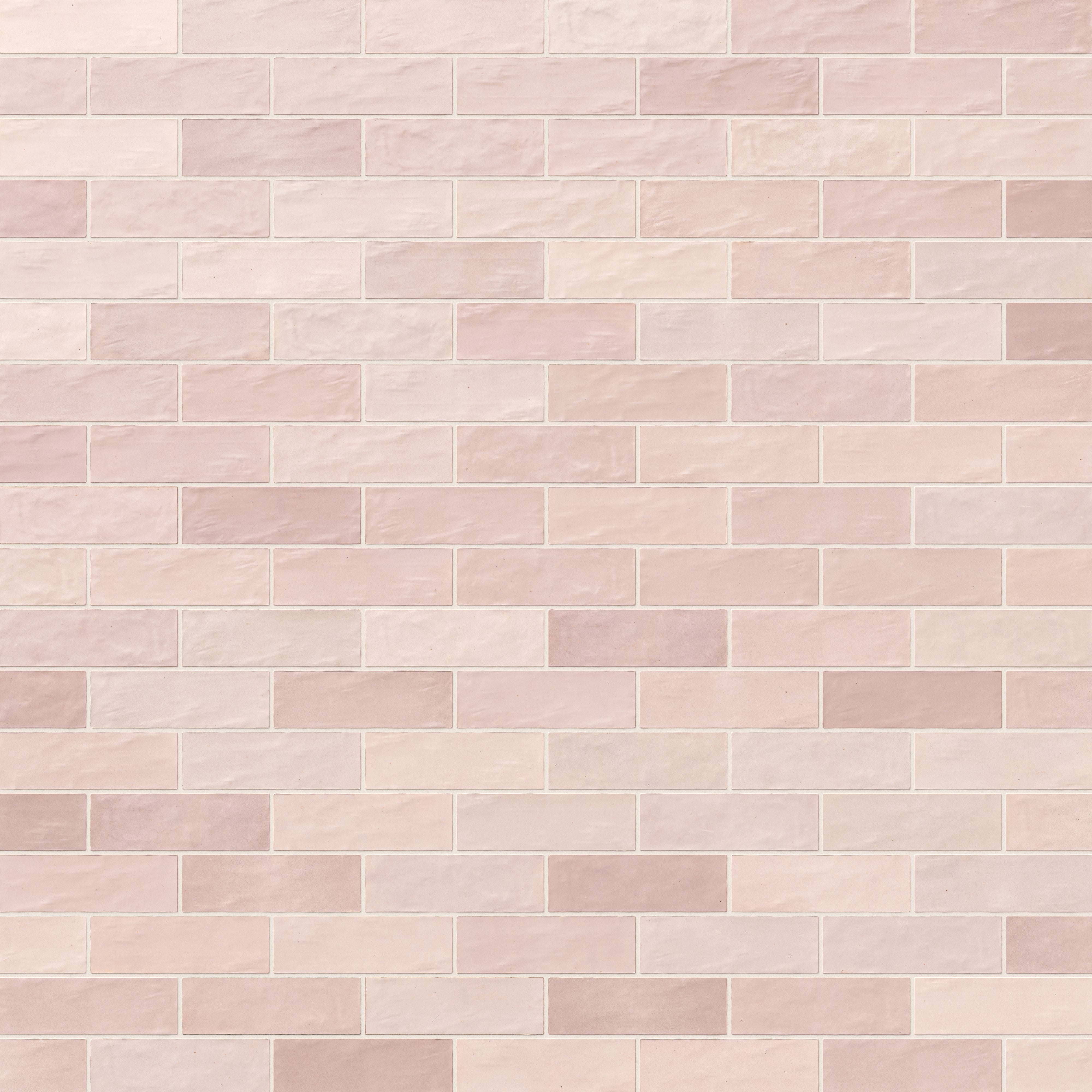 Everly 3x8 Matte Ceramic Tile in Blush