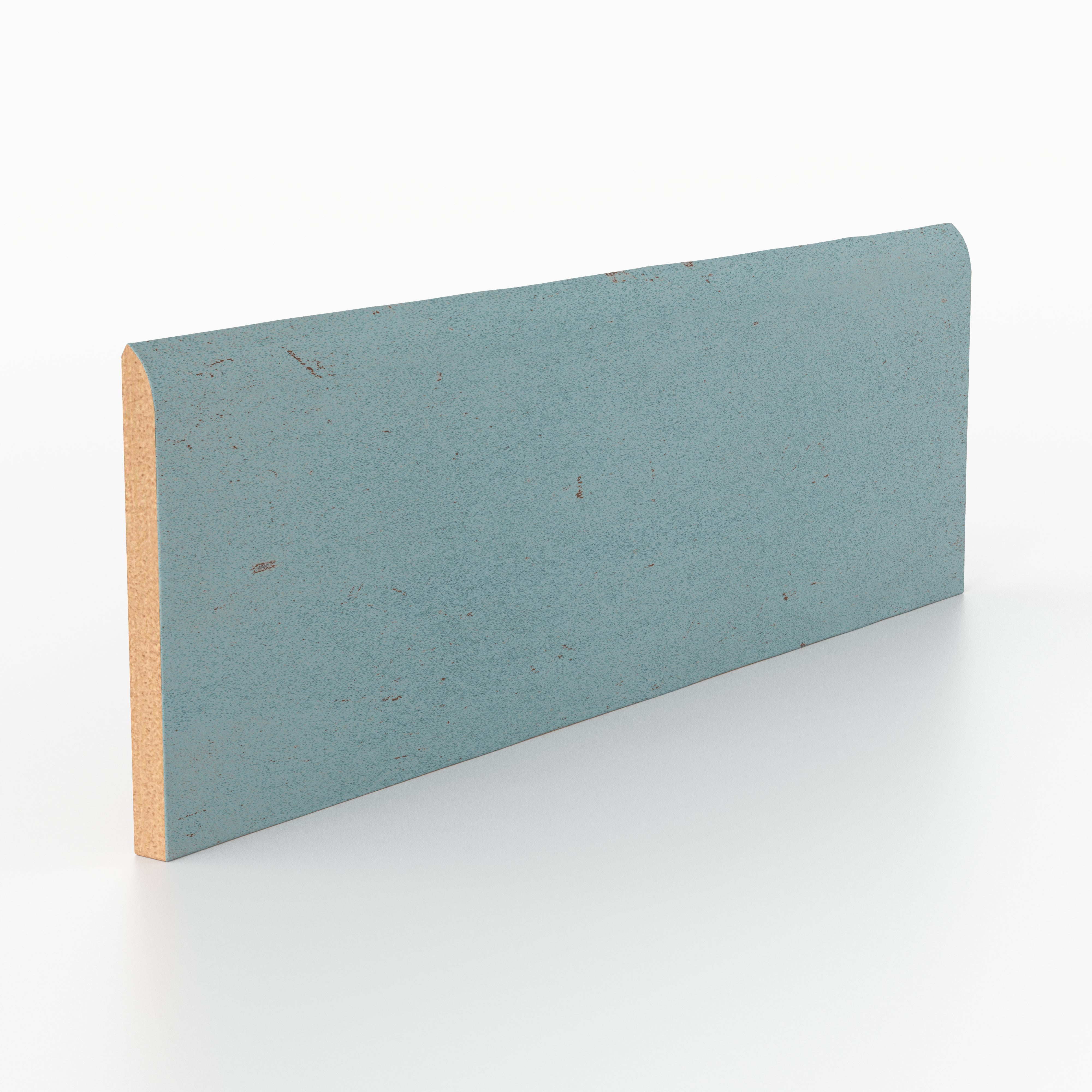 Everly 3x8 Matte Ceramic Bullnose Tile in Lake