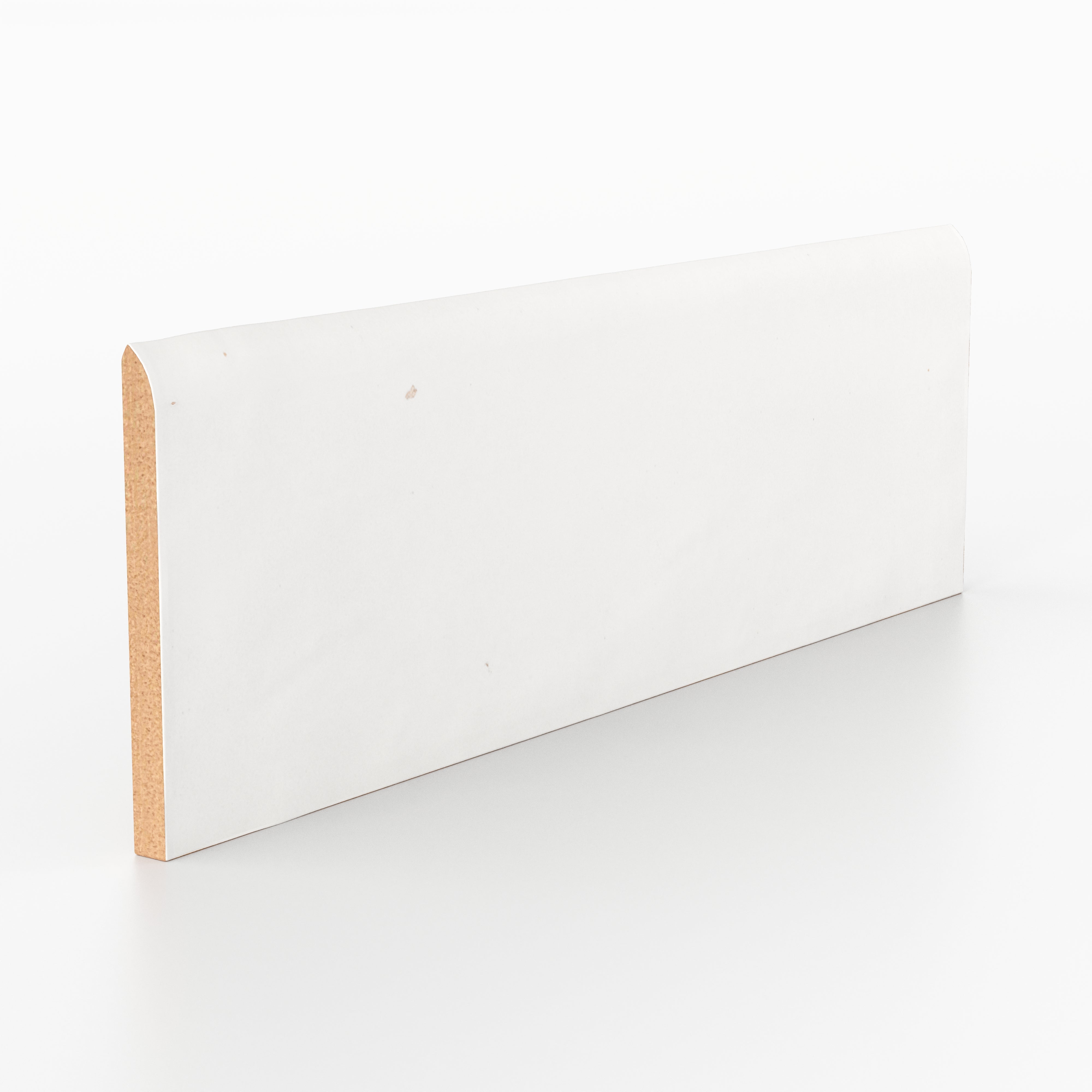 Everly 3x8 Matte Ceramic Bullnose Tile in Cloud