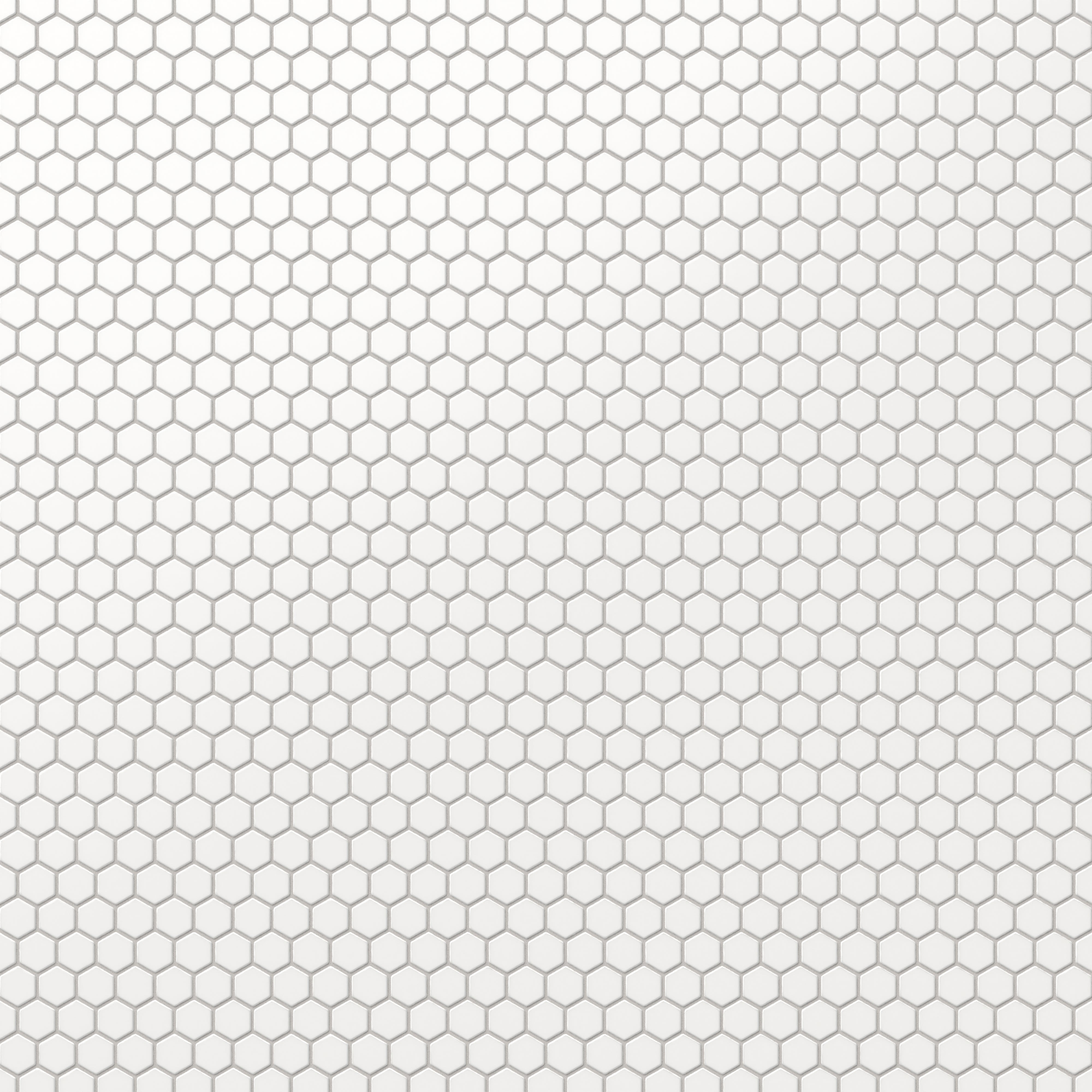 Levi 12x12 Matte Porcelain 1x1 Hexagon Mosaic Tile in White