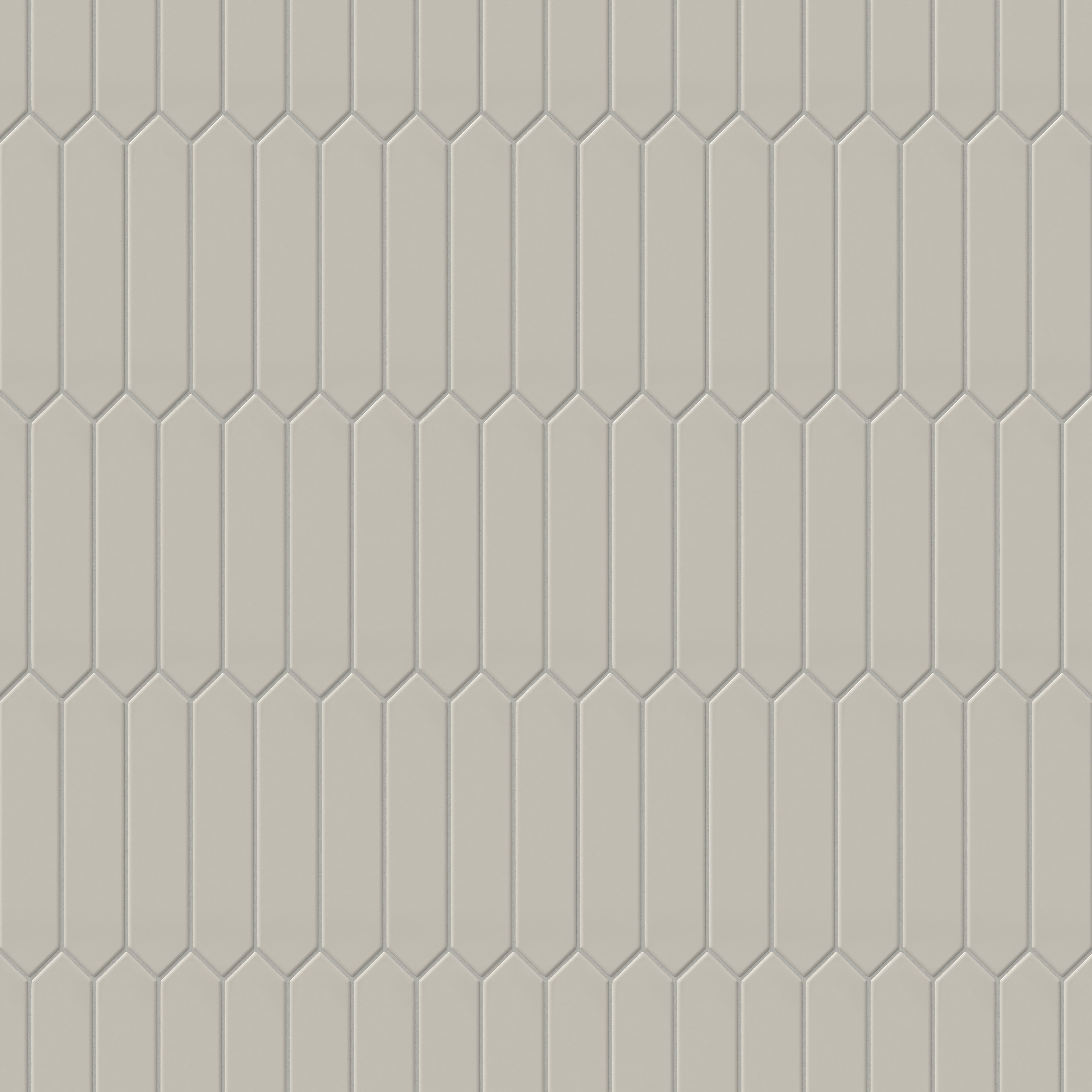 Reagan 2x10 Glossy Ceramic Picket Tile in Dove